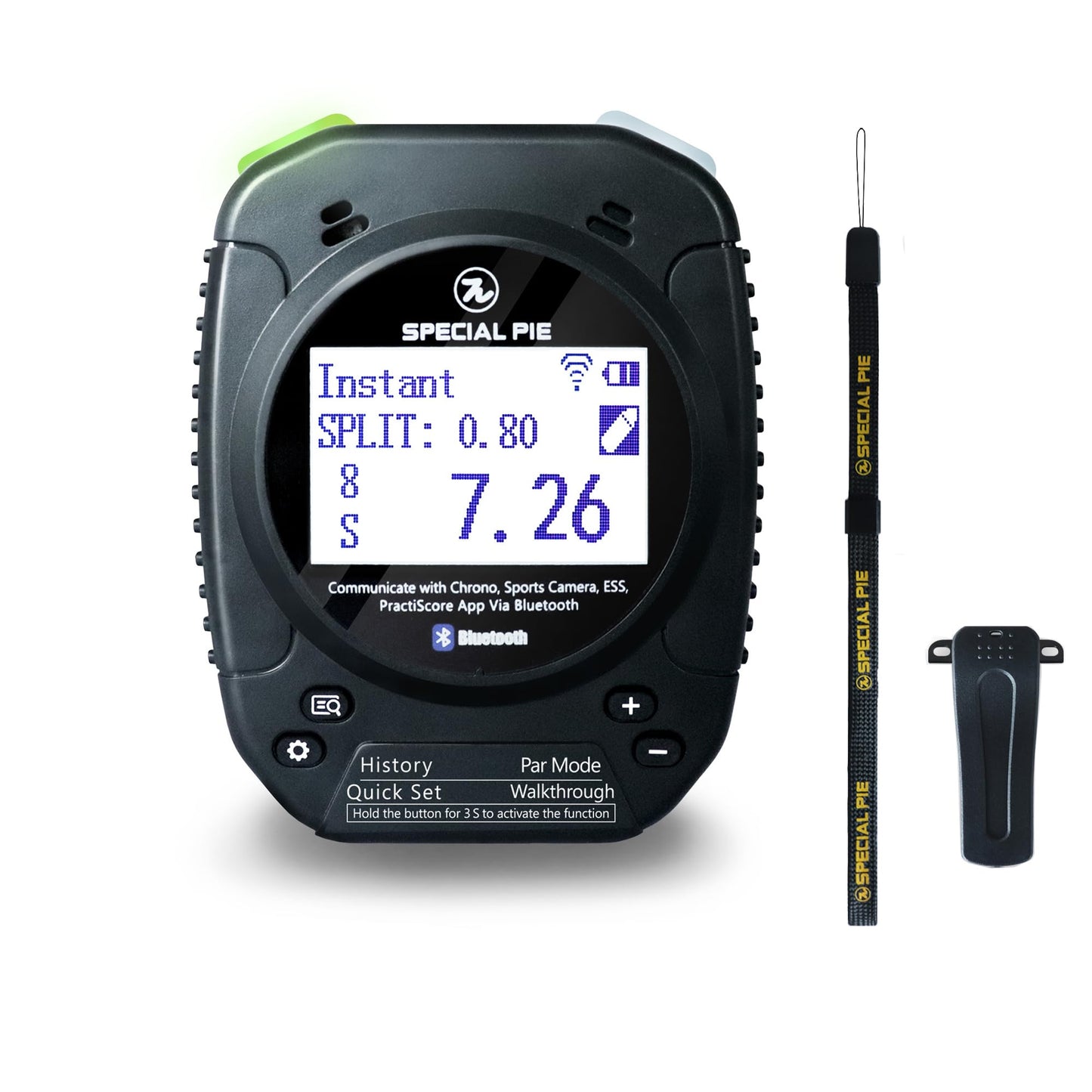 SPECIAL PIE Shot Timer for Shooting Competition- Connect with Big LED Score Display, Perfect for Shooting Competition & Shooting Club (Black)