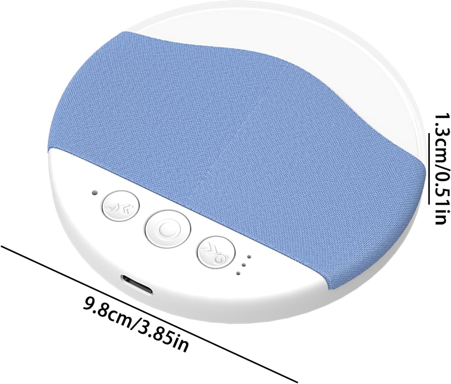 Generic 9.8x1.3cm, Pillow Speaker, Rechargeable Design, Wireless Music Box with White Noise, Comfortable Pillow