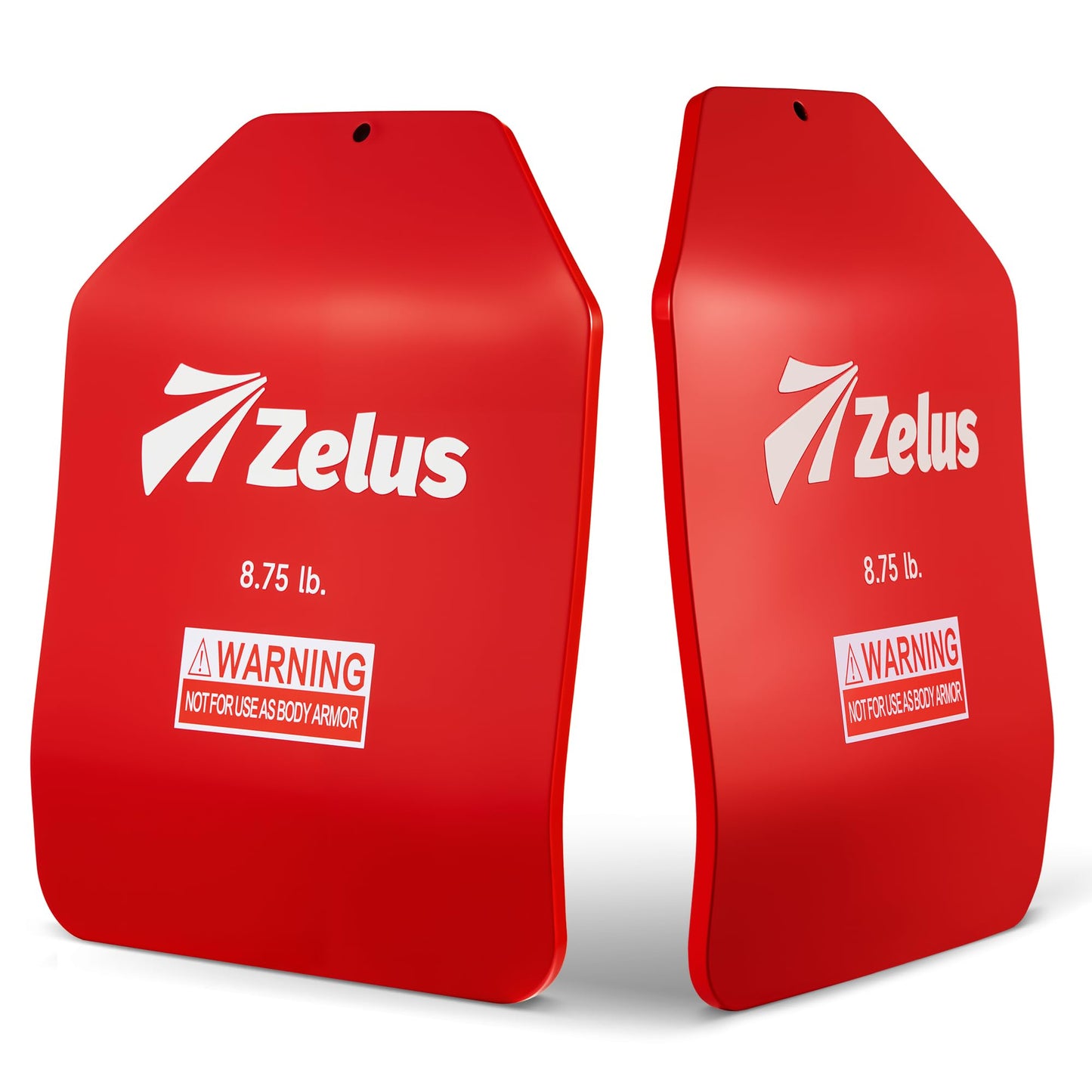 ZELUS Curved Weighted Vest Plates for Workout, 8.75LB Pairs Steel Weight Plates for Tactical Weight Vest, Ergonomic Training Plates for Running, CrossFit & Strength Training