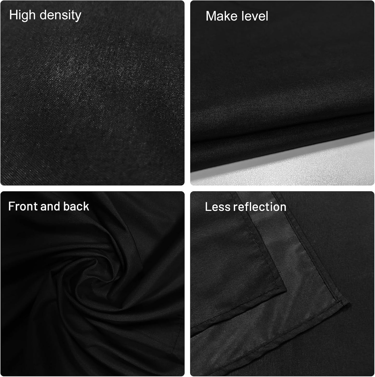Ximaoy 5 6.5 Black Backdrop for Photography x Ft,Black Background Sheet for Photography,Photo Backdrop Curtain