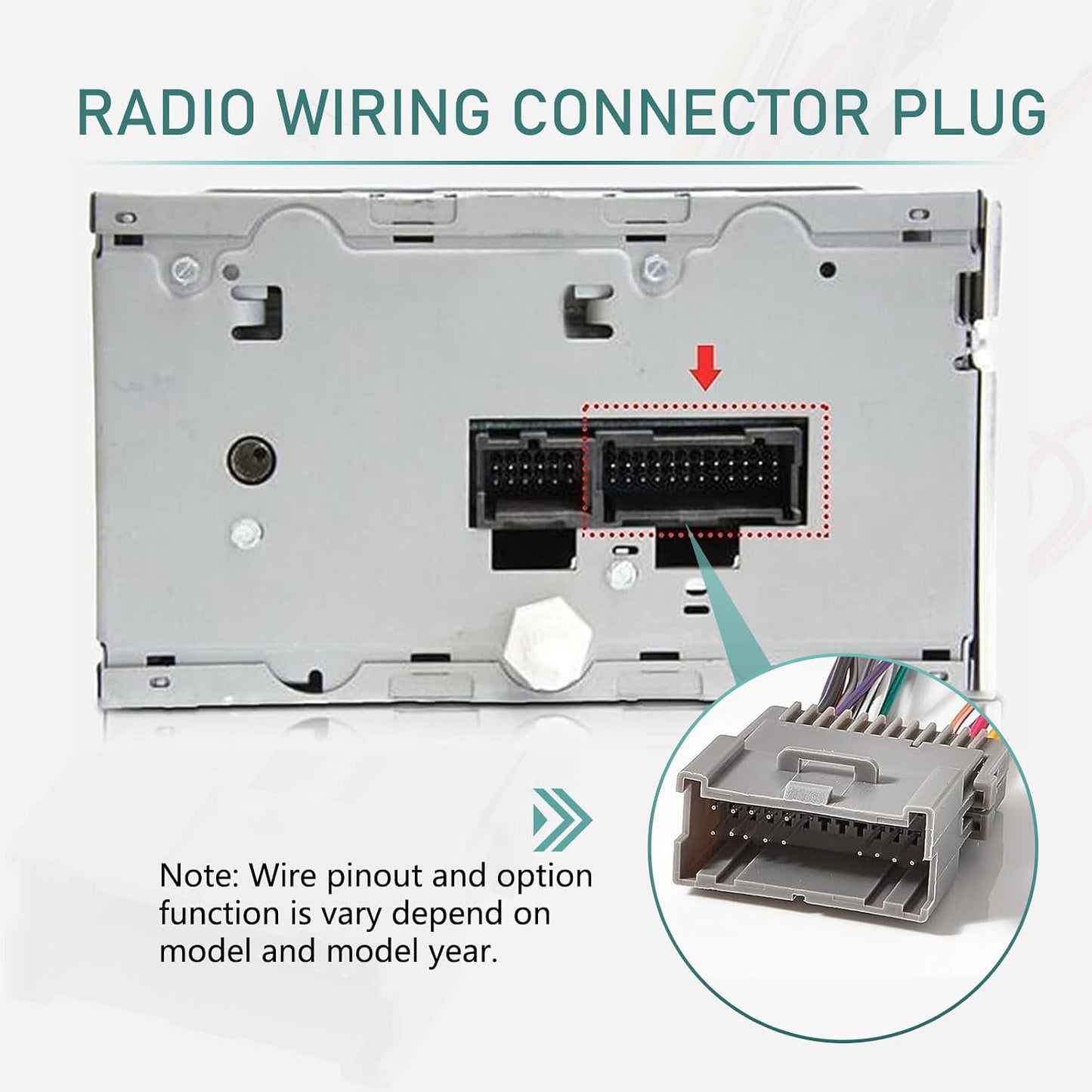 Zeathery Hummer Speaker Wiring Harness Radio Wiring Harness, Audio CD Player Pigtail, Modification Accessories