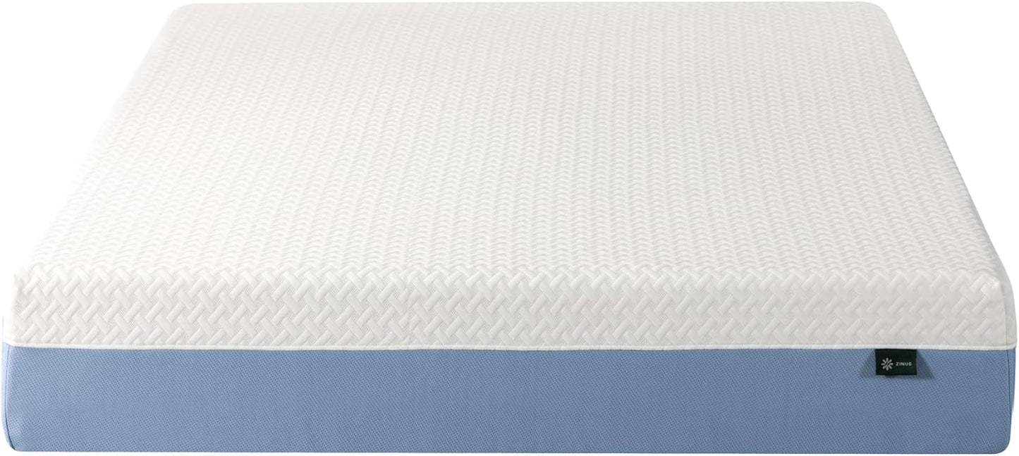 Zinus 10 Inch King Memory Foam Mattress - Cooling Comfort, Fiberglass-Free, Medium Feel, Safe Materials