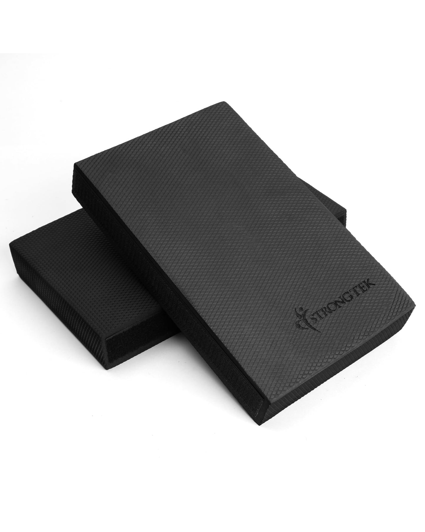 StrongTek 2-in-1 Non-Slip Balance Pad - High-Density Foam Cushion, Supportive Exercise Mat & Knee Pad for Core Training, Yoga, Pilates, Physical Therapy, Stability Training, Stretching, and Rehab