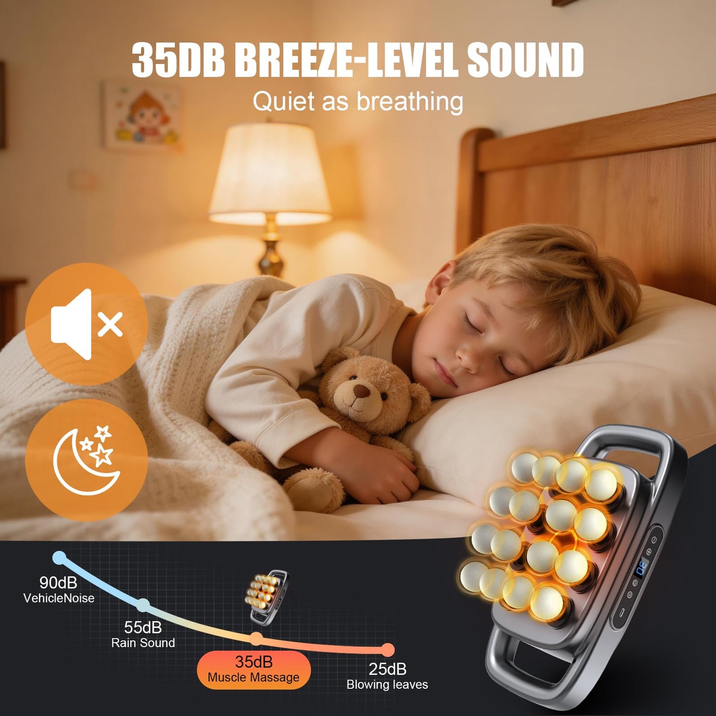 Fathers Day Dad Gifts, 16 Head Massage Gun, 【2026 Upgrade】 12V Motor 60kg Deep Tissue Percussion Massager, 30 Intensity Levels & 3 Smart Modes Multi-Head Back Massager for Legs,Arms,Waist Pain Relief