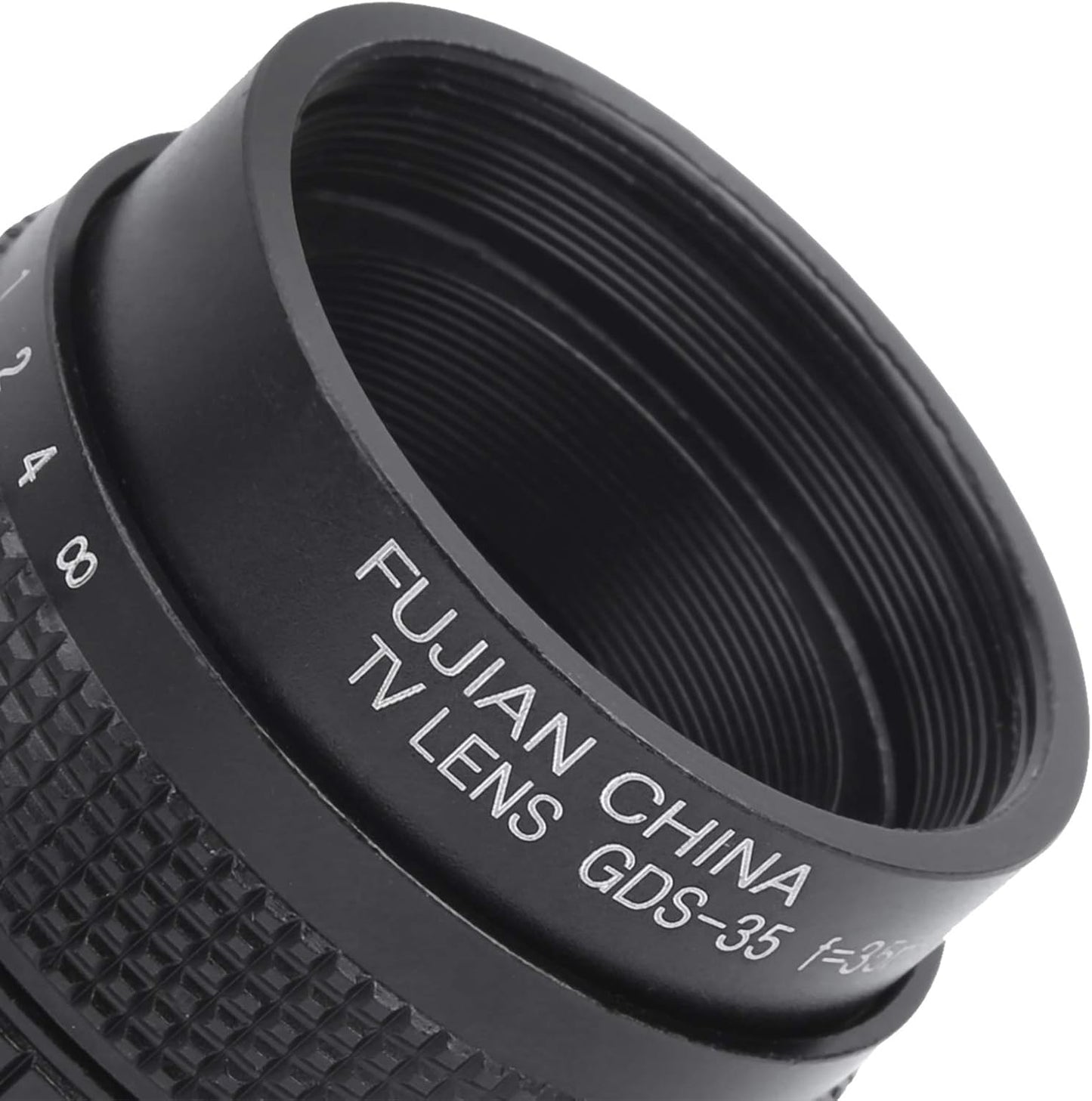 lvifloae 35mm F1 7 C Mount TV Movie Fixed Focus Mirrorless Camera Lens Fixed Focus Micro Single Suitable Closed Circuit