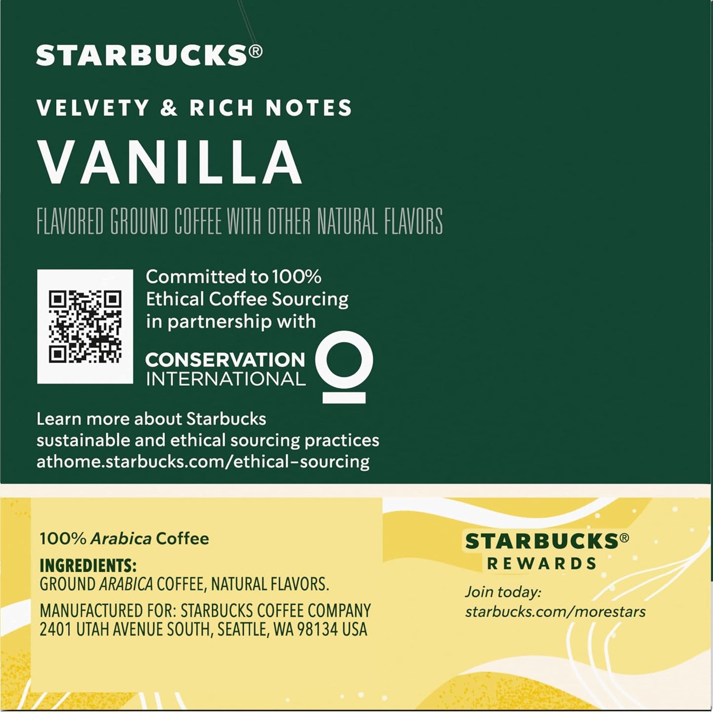 Starbucks Vanilla Coffee K-Cups - 160 Count for Rich Flavor and Convenience