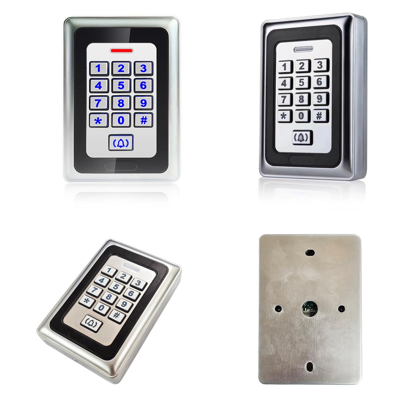 Smart Access Control System Kit – Metal Touch Keypad, 1200LB Magnetic Lock, Tuya App Remote Access, 2 Remote Controls, RFID Cards, Metal Exit Button – for Home/Office (K3-1-1200lbs Lock Kit)