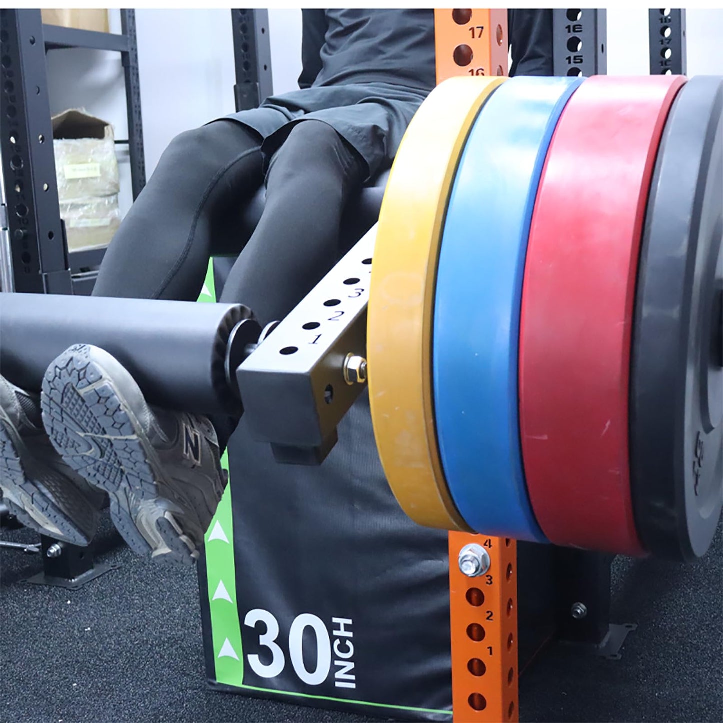 CONBUT Leg Extension Rack Attachment for Makes the Legs More Fixed, Leg Extension Attachment for Adjustable Leg Extension and Curl Machine Squat Rack Attachment