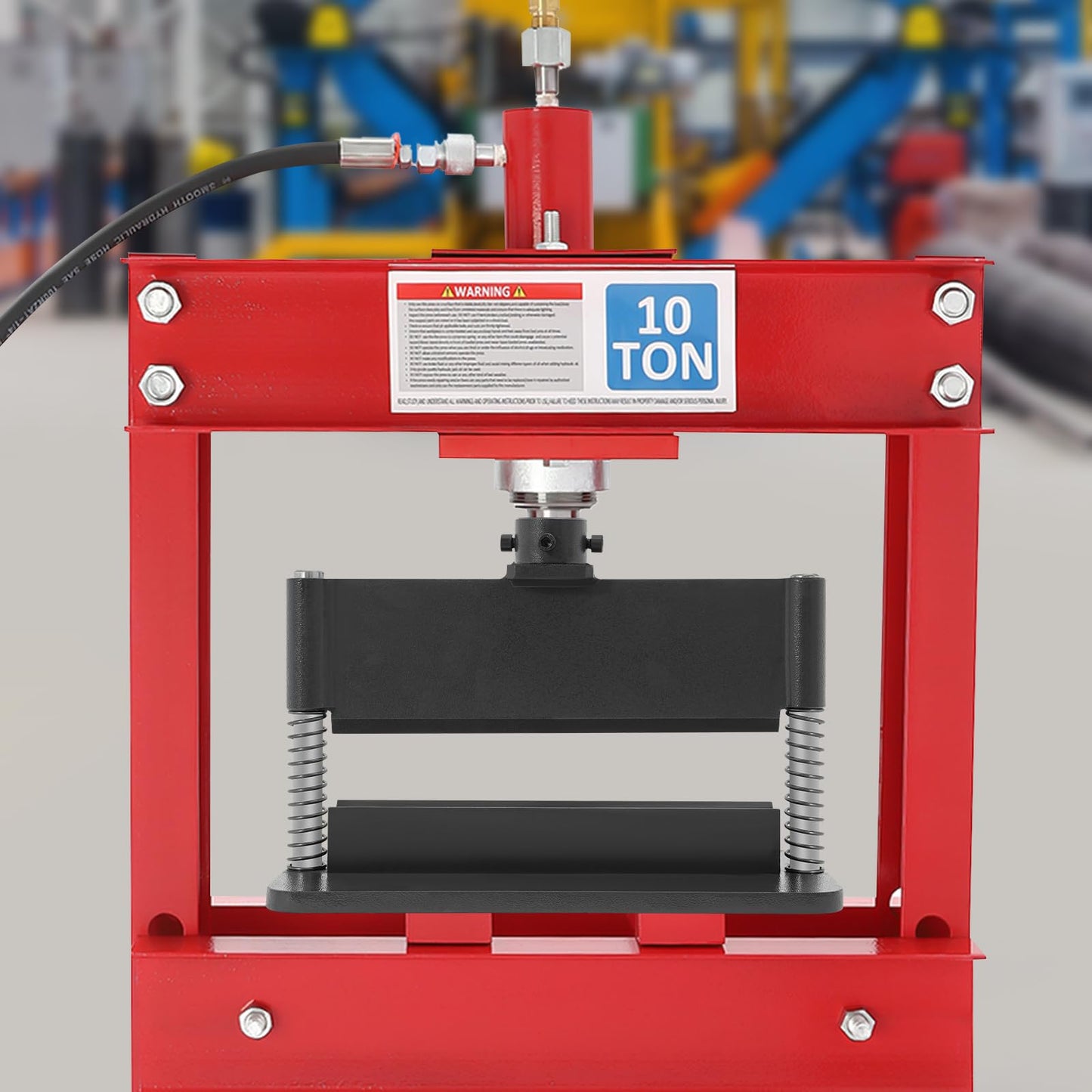 BOPRCSH 12inch Press Brake Attachment, Hydraulic Shop Presses Bending Brake Metal Bending Machine, Heavy Duty Metal Bending Tool for 12 or 20-Ton Hydraulic Workshop Presses (Black)
