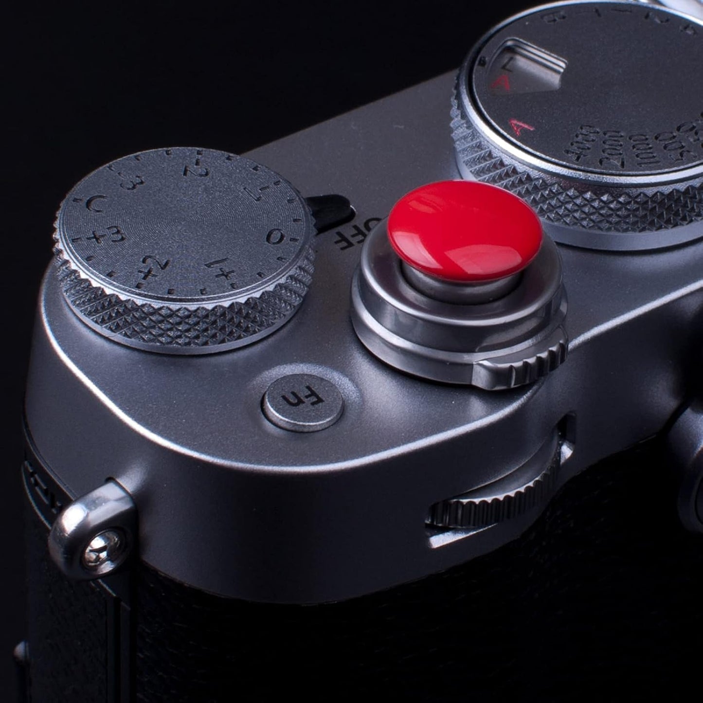 11mm 10mm Surface(2 Pack) VKO Red Metal Soft Shutter Release Button,Delicate Camera Shutter Button Concave Convex