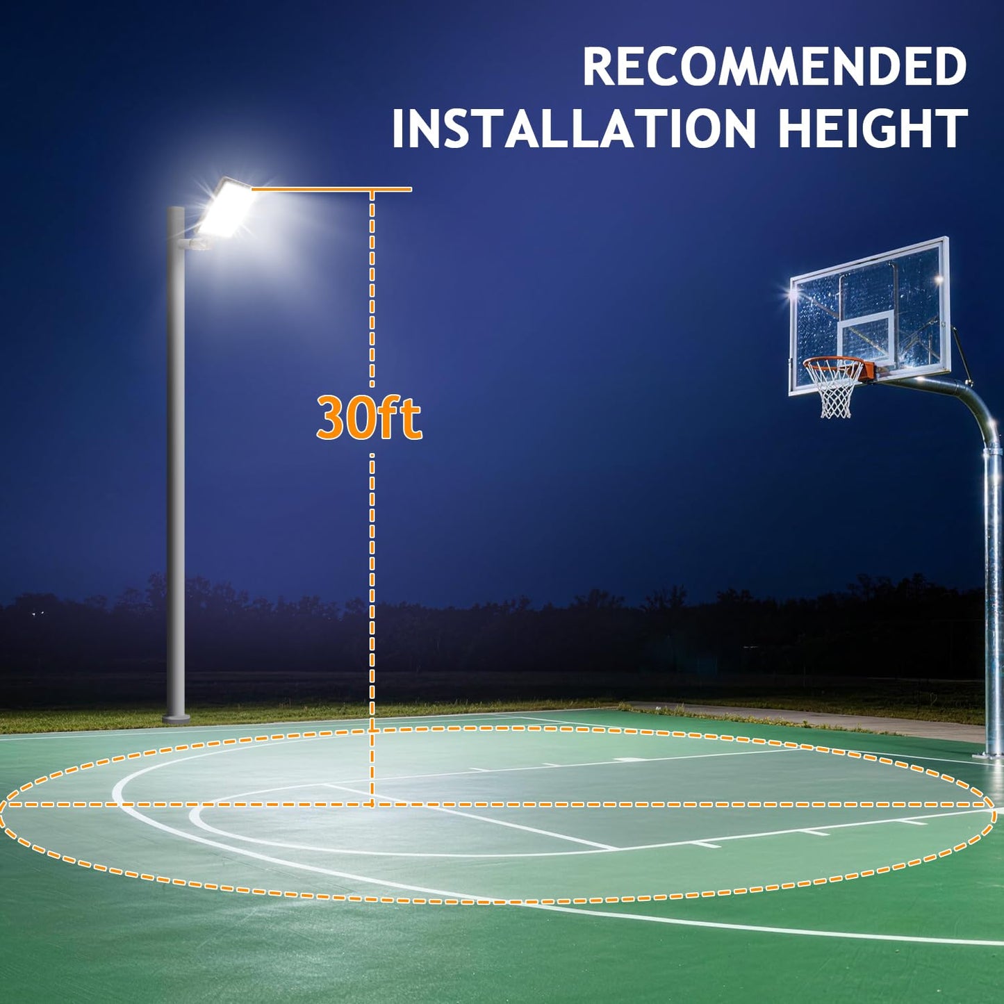 Dream Eeve 240W LED Parking Lot Light Slip Fitter Mount 36000LM Dusk to Dawn 5000K Parking Lot Lights Outdoor Area Security Commercial IP65 Waterproof 100-277V for Street Driveways Parking Lot