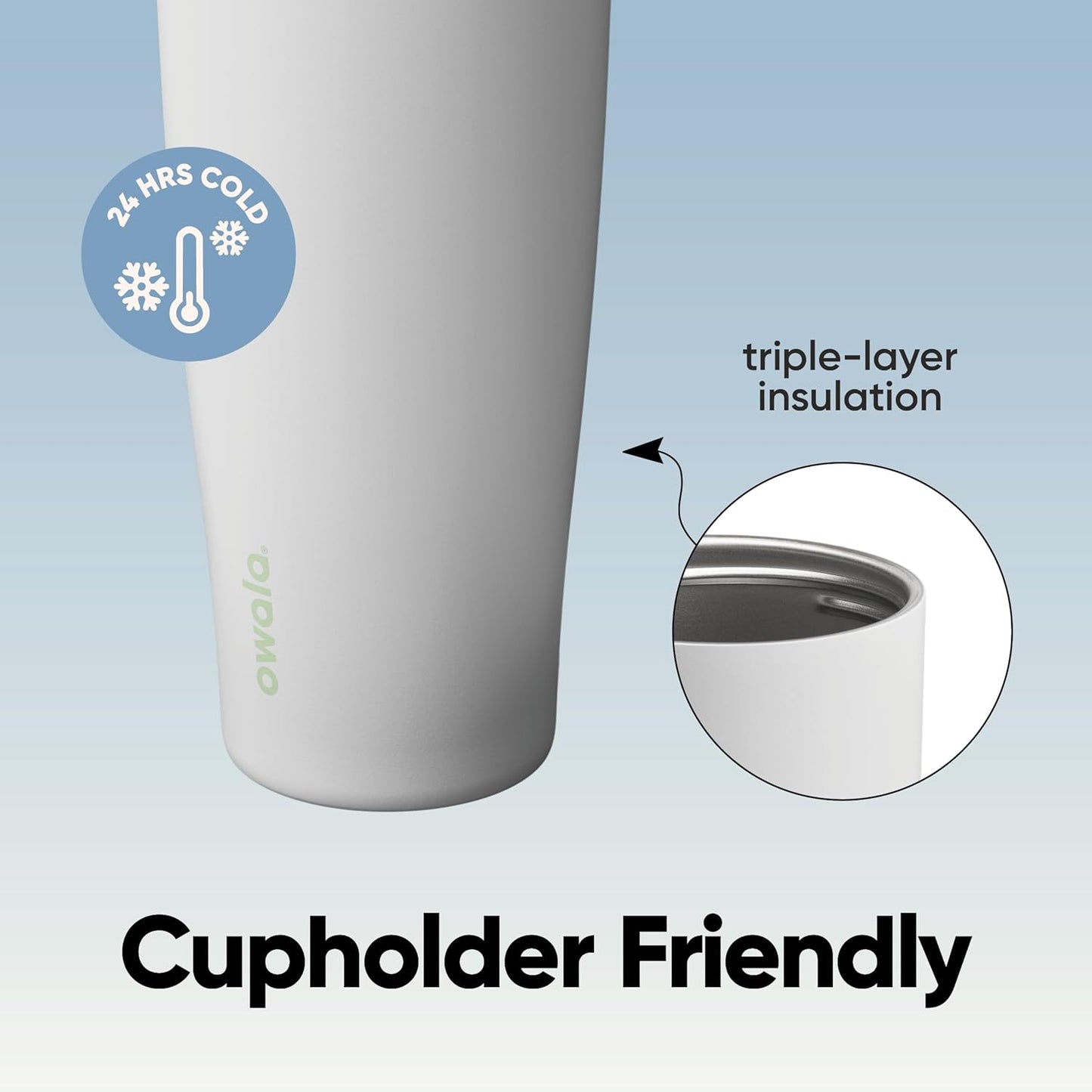 Owala FreeSip Sway Insulated Stainless Steel Water Bottle - 40oz, Two-Way Spout, BPA Free, Leak Proof | Perfect for Travel, School & Sports