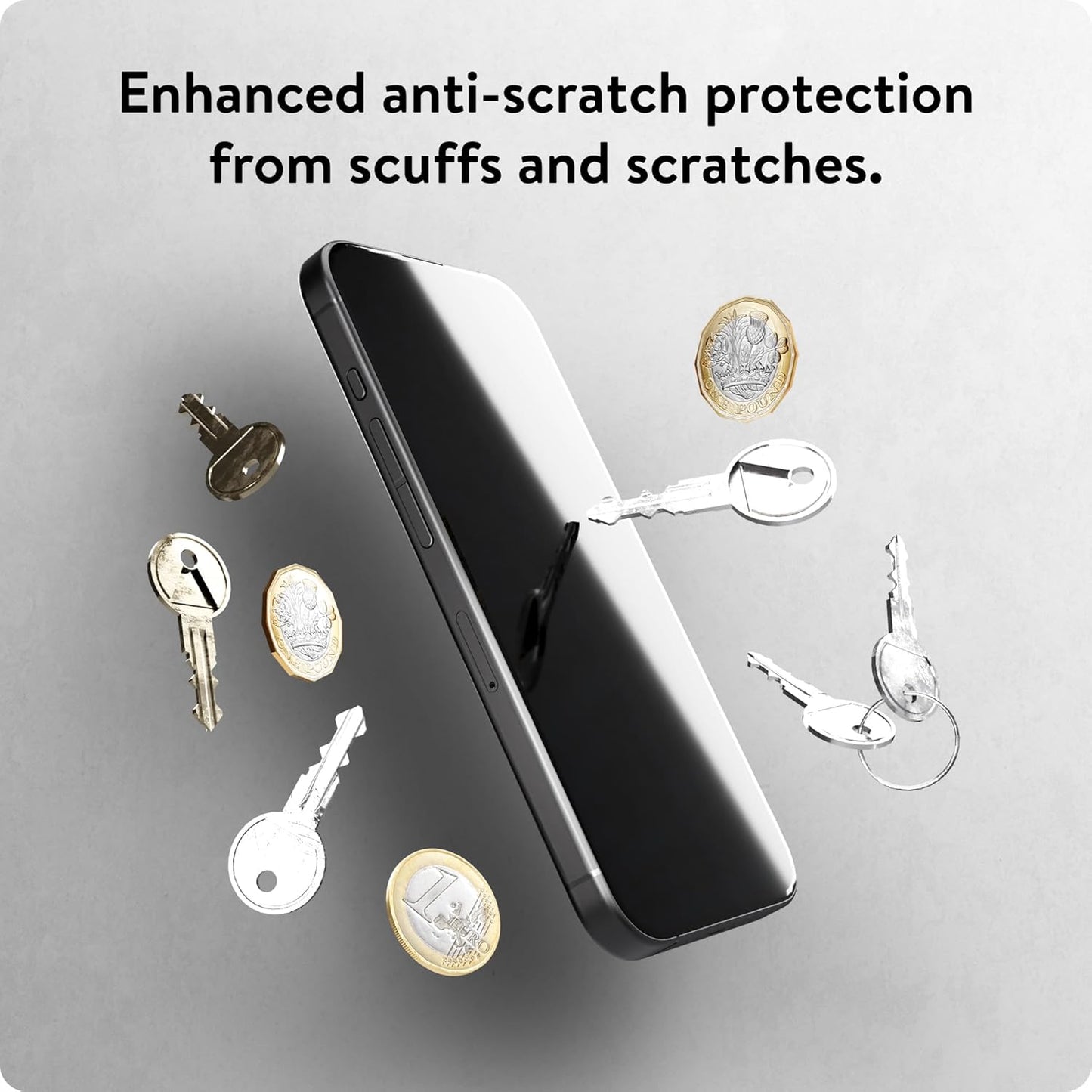 15 2 Pack Mous - Ultra Resistant Hybrid Glass Screen Protector for iPhone Pro Max HD - Anti-Scratch & Shatterproof