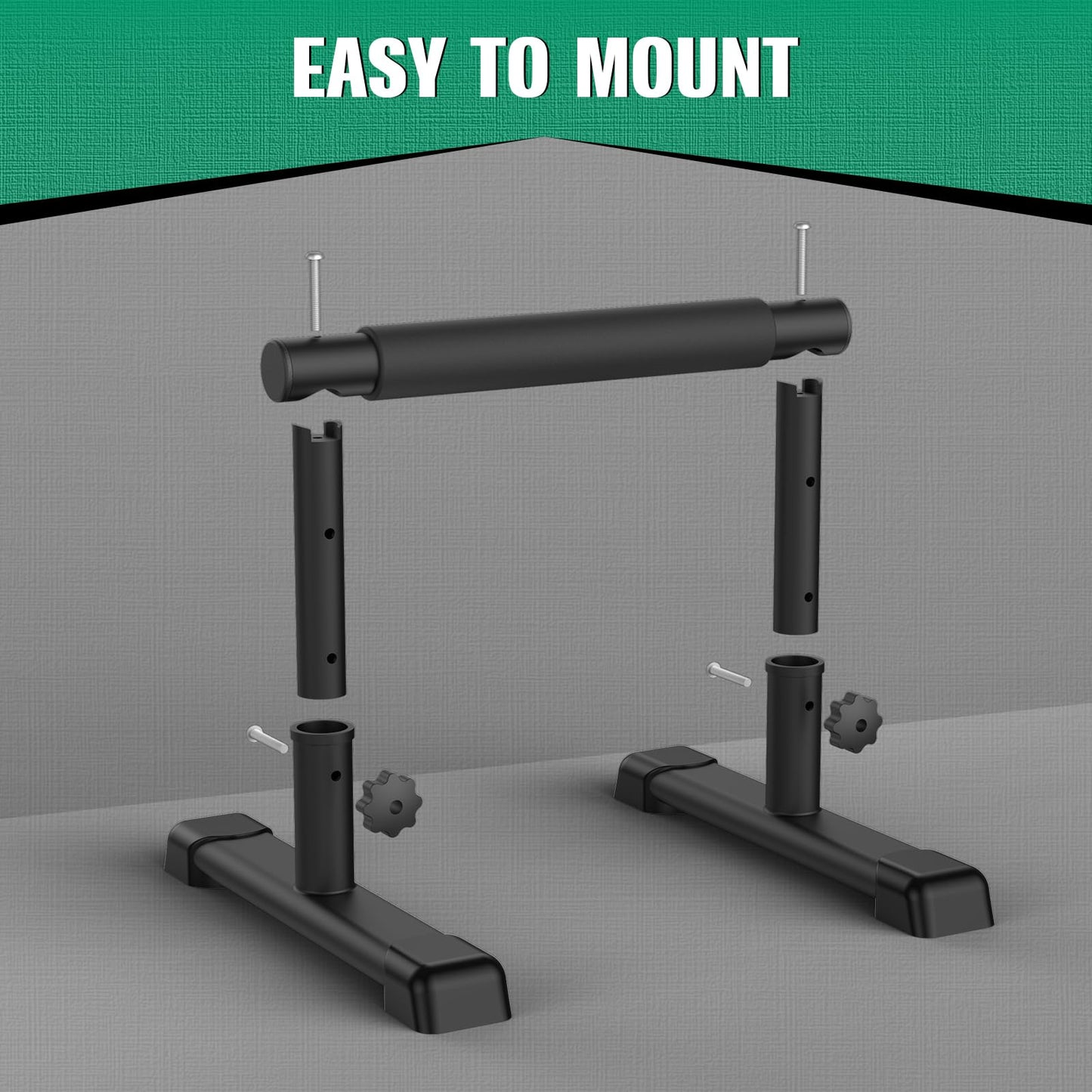 IMAYCC Parallettes Bars, Adjustable 7.5" and 10.6" High Push Up Bars Strength Training For Handstands, Full Planche & Dips, Calisthenic, Gymnastic, Push Up Stands Handle for Floor Workouts Calisthenics Equipment
