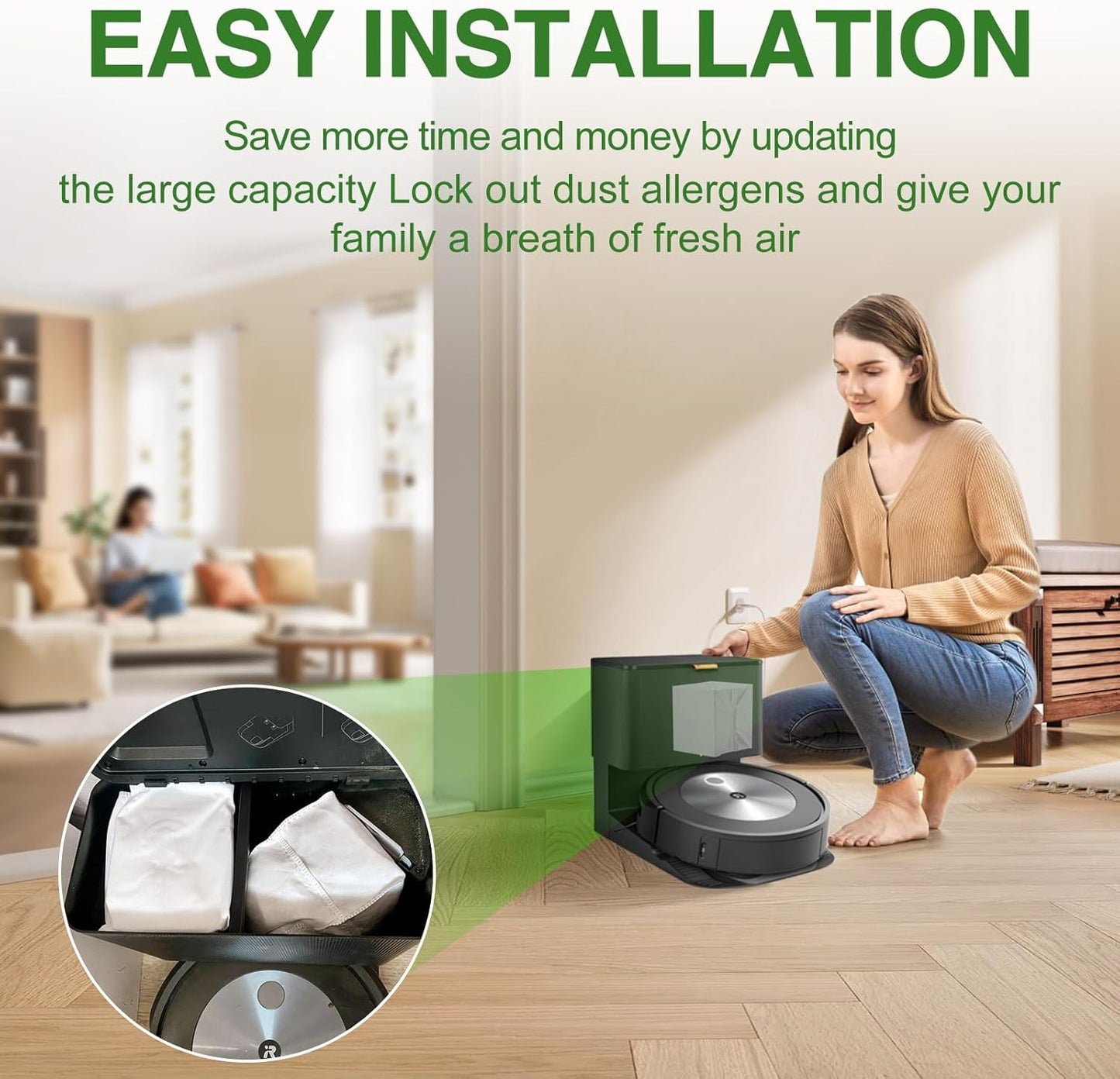 VBN Vacuum Bags for iRobot Roomba | 26-Pack Compatible with i3+ i4+ i5+ i6+ i7+ i8+ j7+ j8+ j9+ s9+