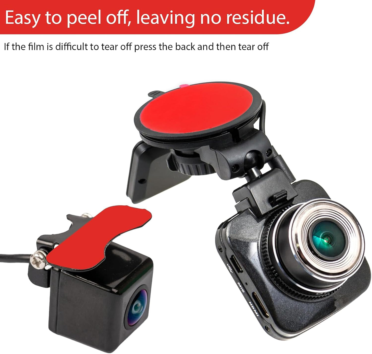 cobee 6 Holders(6 Pcs Double-Sided Adhesive Pads for Dash Cam Mount, Windshield Dash Cam Mounting Tape, Holder Mount