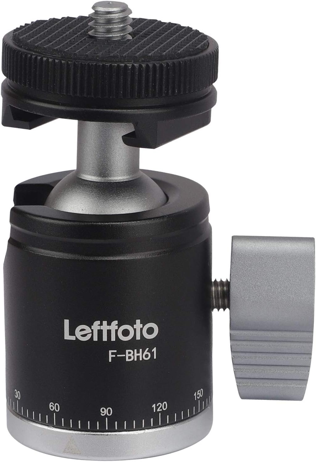 Leftfoto 360 90Tilt 1/4" Camera Tripod Mini Ball Head Adapter Degree Rotatable Pan with Cold Shoe Mount with Screw
