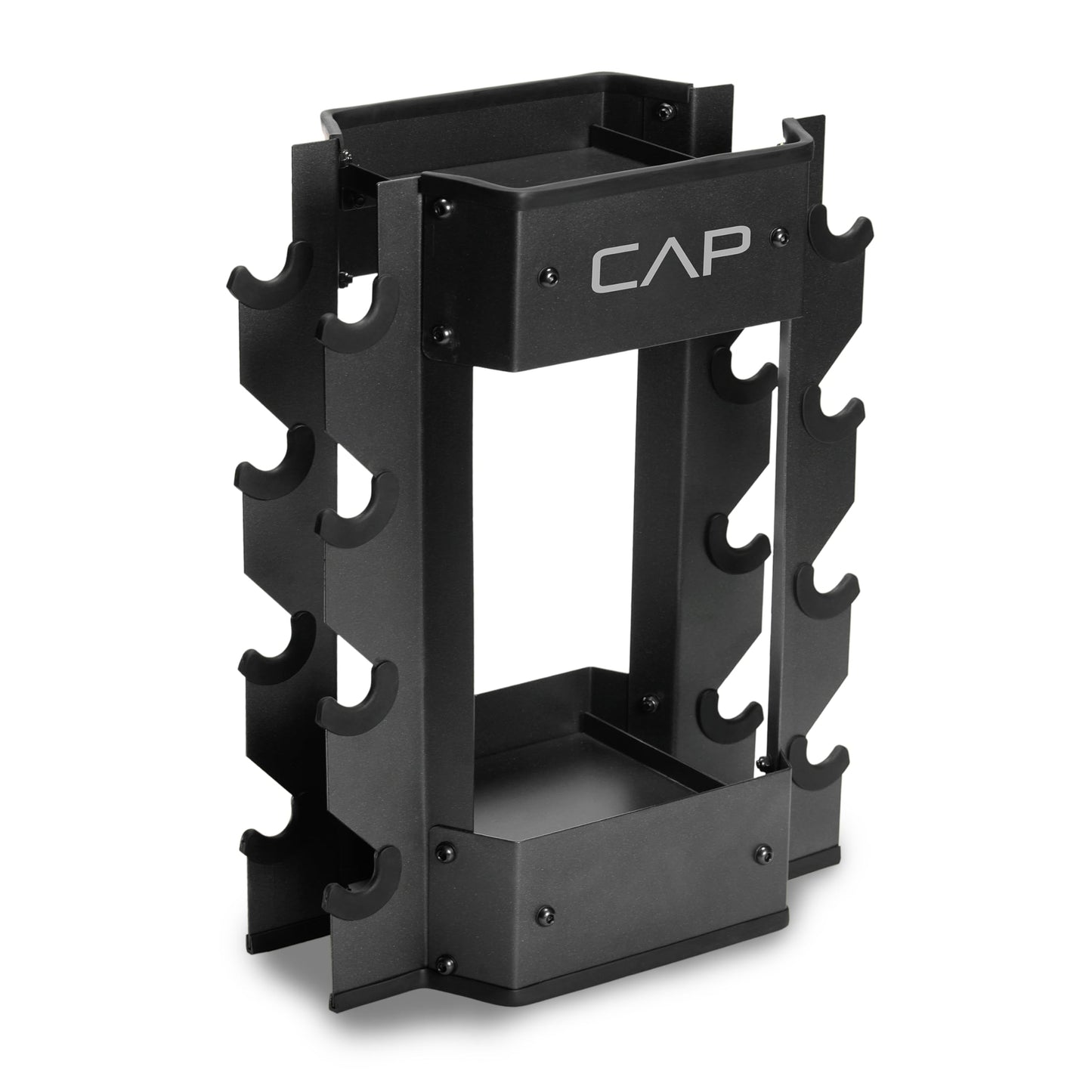 CAP Barbell Dumbbell and Kettlebell Storage Rack - Compact Weight Storage for Home Gym