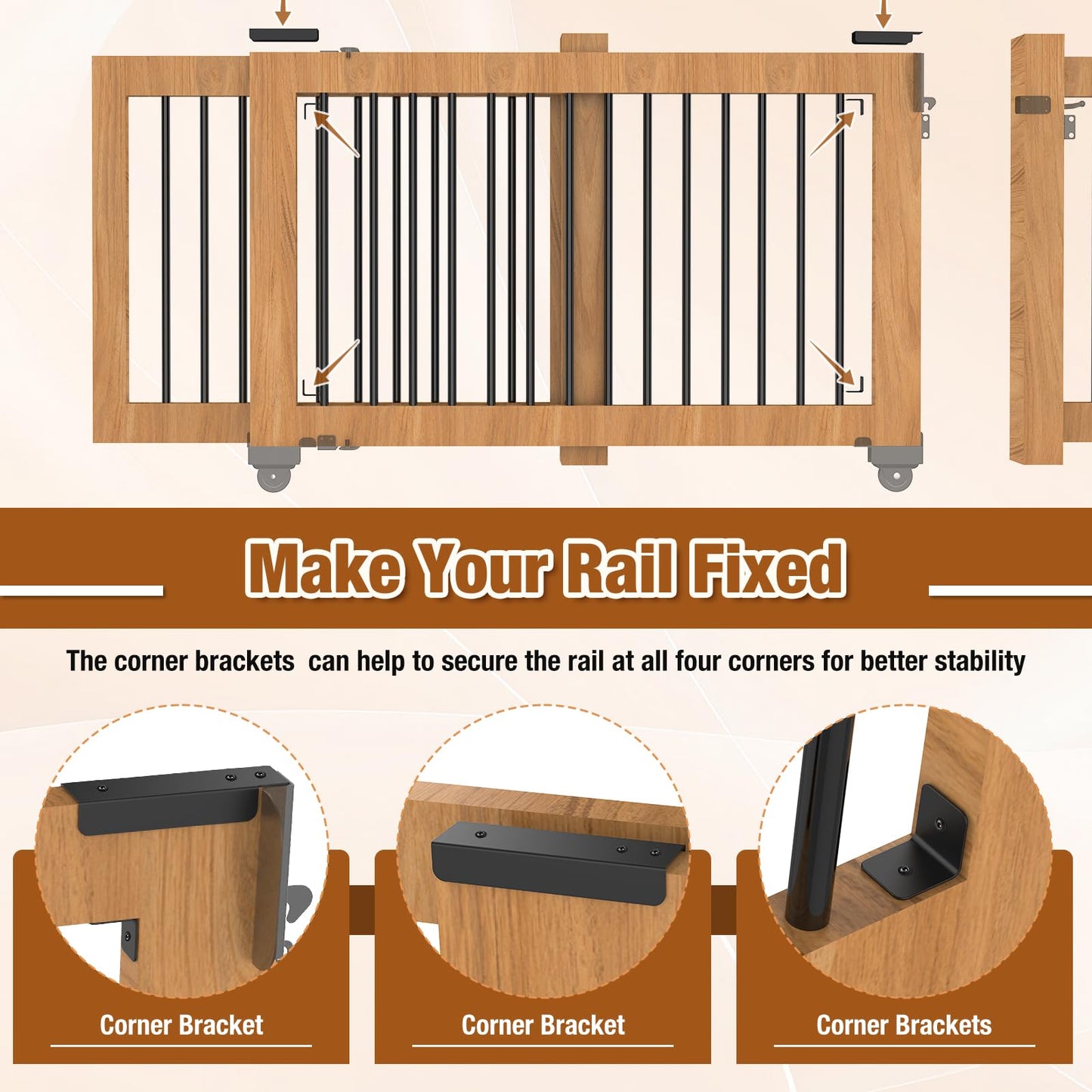 SDSNTE Sliding Gate Kit–Heavy Duty Sliding Gate Hardware for Smooth, Secure Gate Operation & Easy Installation, Black