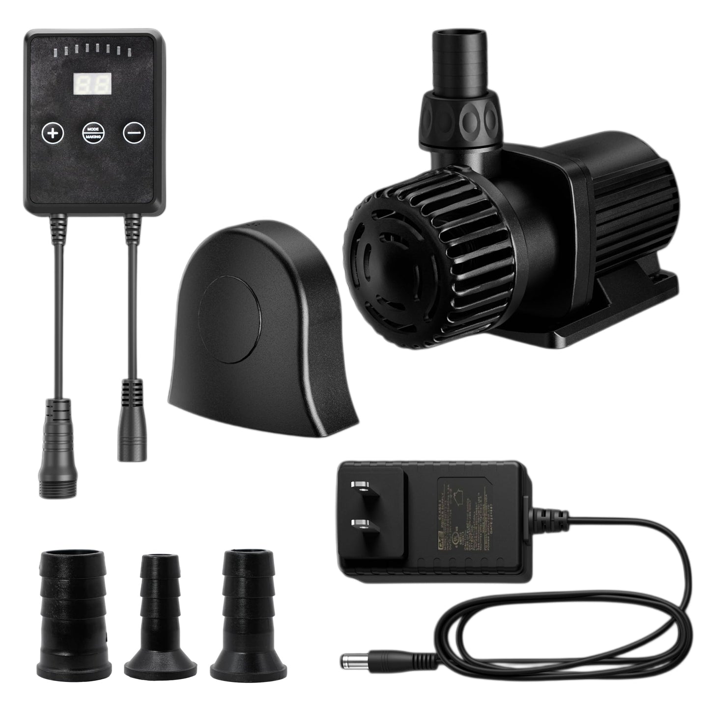 DAI BAO 3170 GPH Intelligent ECO Amphibious Water Pump - Sine Wave Technology with Controller for Hydroponics & Aquariums, 88W