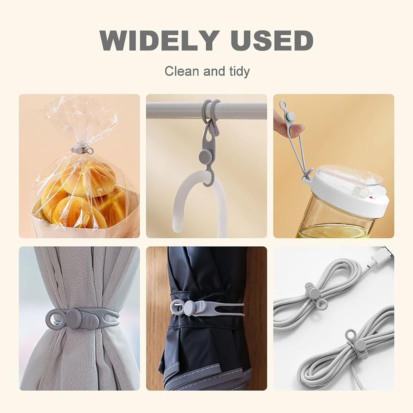 2026 (10Pcs) Data Cable Organizer, Upgrade Silicone Headphone Organizers, Silicone Cable Ties Reusable Cable Management