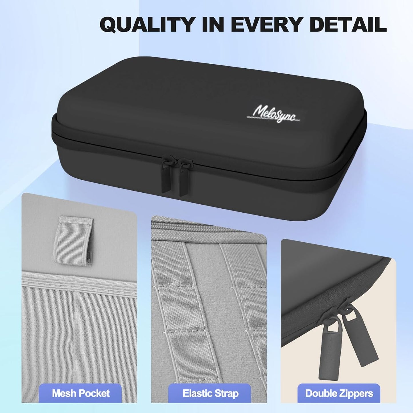 Backpack Hard Travel Electronic Organizer Case for Power Bank Chargers Cables USB Flash Drive SD Card Electronics