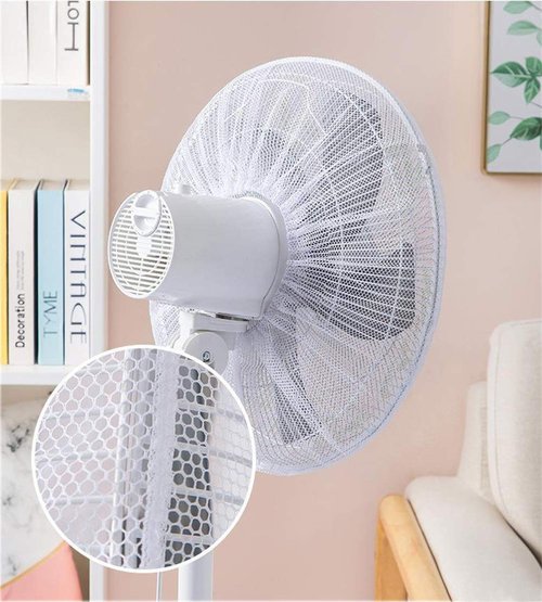 2 Pack Cartoon Fan Guard Net Safety Filters - Kid Finger Protector Summer Washable Children Safety Cover