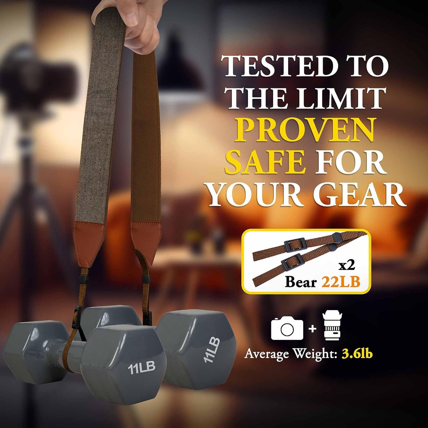Custom Camera Strap, Embroidered Name Camera Strap Padded Universal Fit Neck Shoulder & Crossbody Strap Quick Release