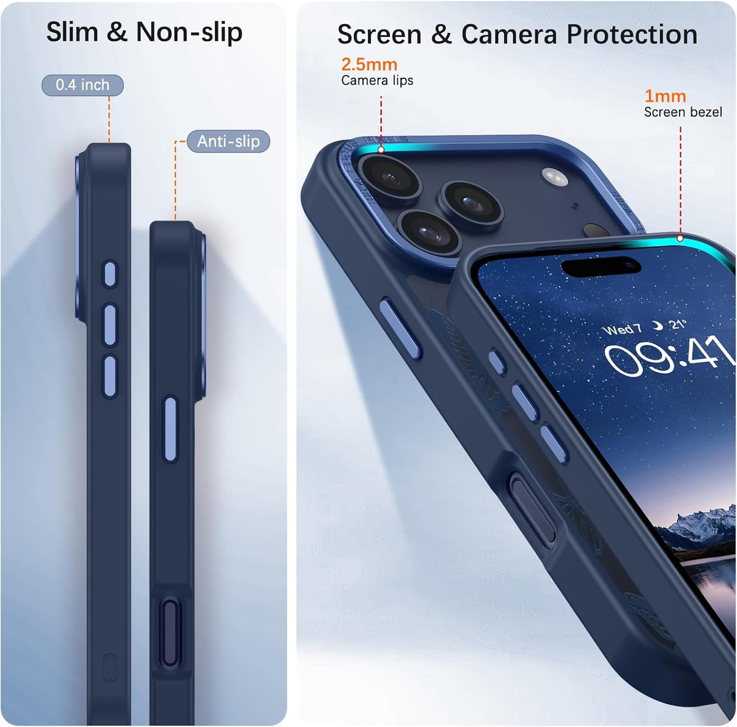 BENTOBEN 17 17 17Pro 6.3", for iPhone Pro Case, Cute Butterfly Pattern Magnetic Pro Phone Case [Compatible