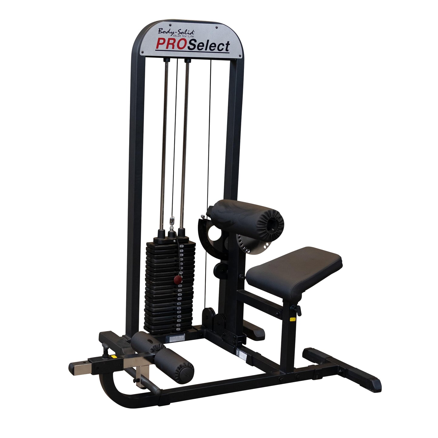 Body-Solid (GCAB-STK) Pro Select Ab and Back Machine with 210-Pound Weight Stack, Abdominal & Back Muscles Training Functional Exercise Workout Station, Home and Commercial Gym