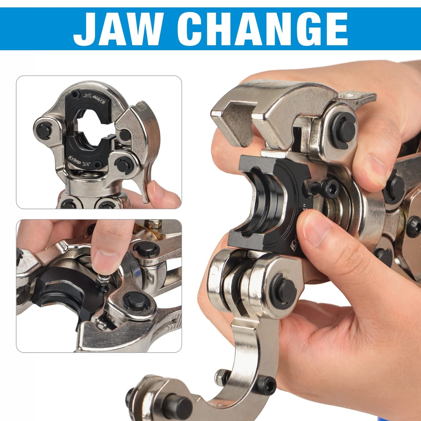 iCrimp IWS-1632AF Copper Press Tool for 1/2'', 3/4'', 1'' Viega ProPress Copper Fittings
