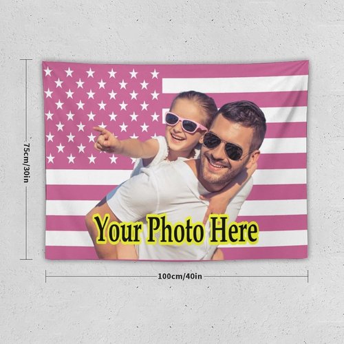 KAMXPOE Custom Tapestry - Personalized The Weeknd Wall Art | 40x30 Inch Decorative Flag