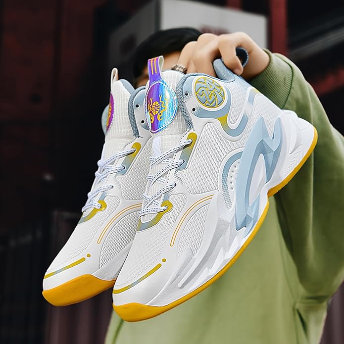 Boys Basketball Shoes Breathable Indoor Athletic Shoes Youth Outdoor Fashion Sneakers Comfortable Basketball Shoes for Girls