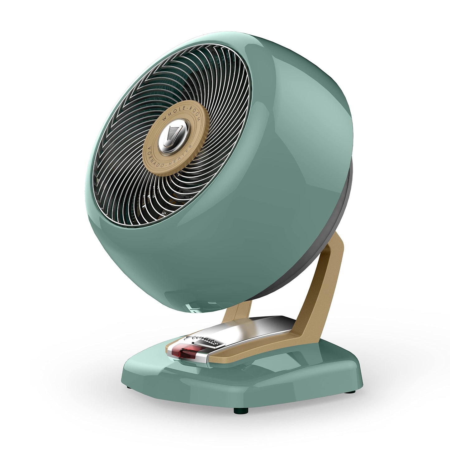 Vornado VHEAT® Vintage Metal Space Heater, 2 Heat Settings, Retro Midcentury Design, Whole Room Heat Circulation, Gentle Heating, Vintage Style for Home, Bedroom, and Office, Green