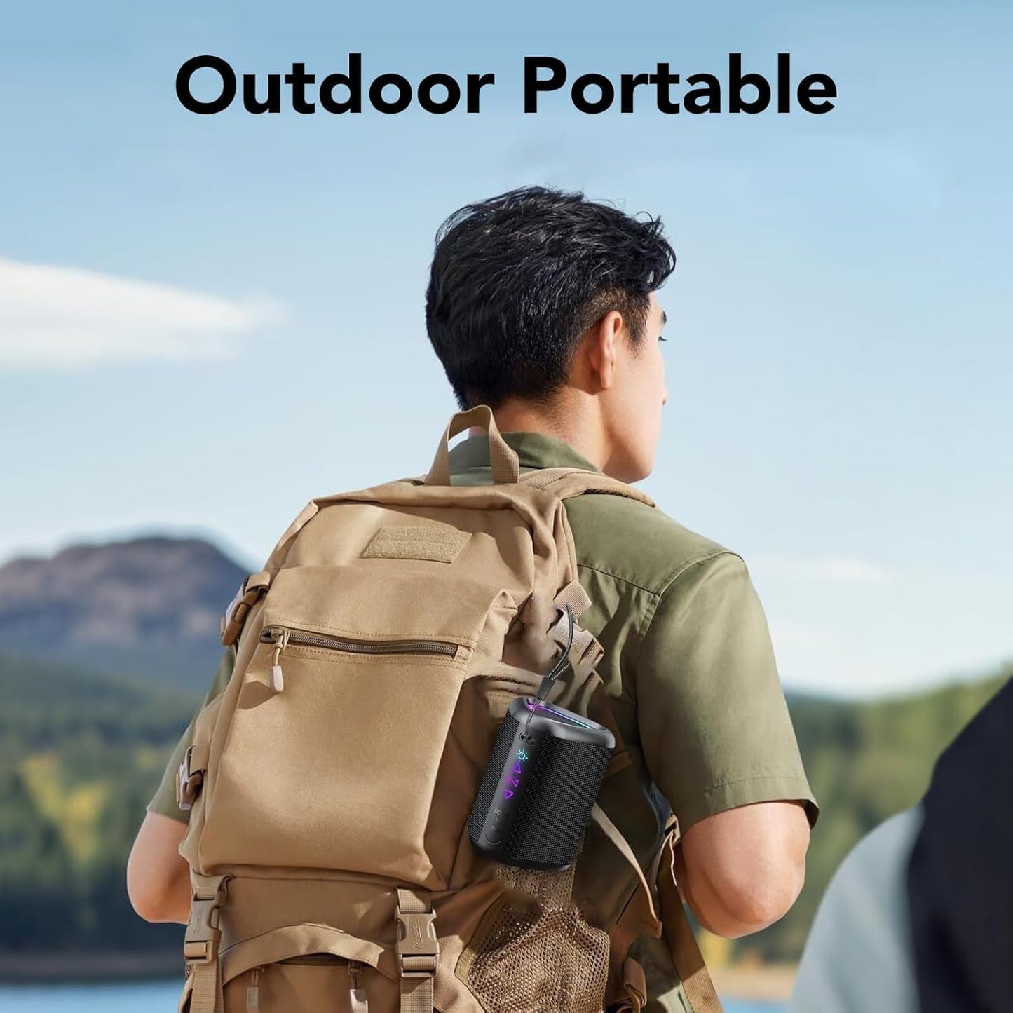 aowoka 2025 5.4, 24H IPX7 Bluetooth Speaker, Portable Wireless Speakers with Led Light, Bluetooth Playtime, Enhanced