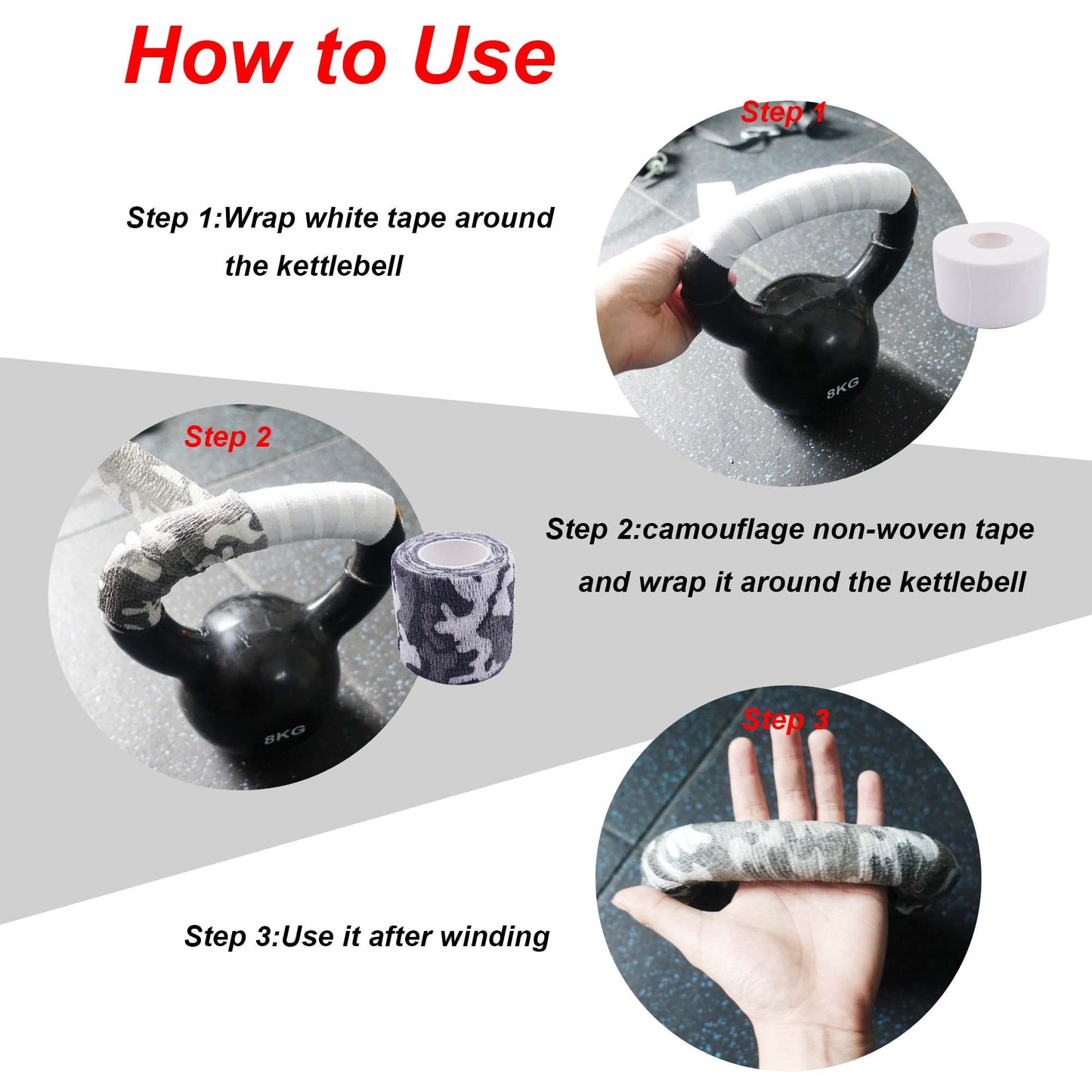Lights Mountain Grip Tape Non-Slip and Breathable - Kettlebell Handle, Hockey, Baseball - 2 inch Width 14.7 feet Length