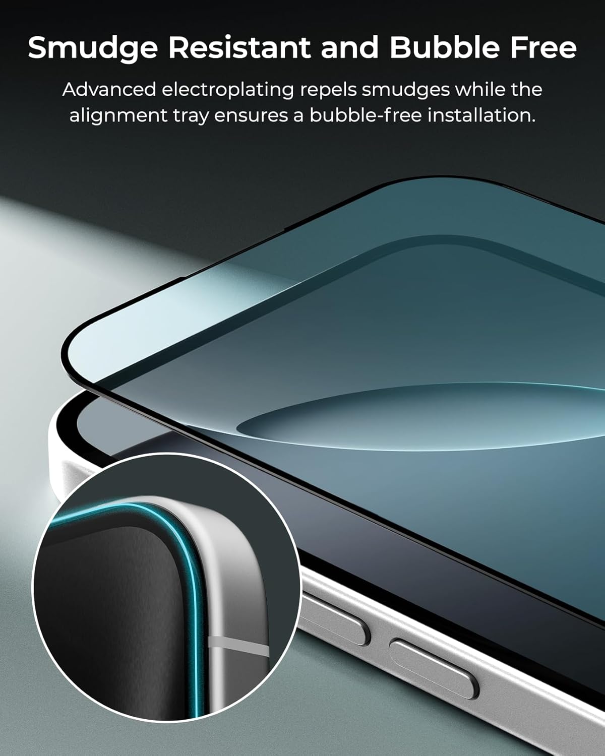 17 9H 2 iOttie Terra Screen Protector for iPhone Air, Hardness Tempered Glass, Eco-Friendly Reusable Alignment Tray