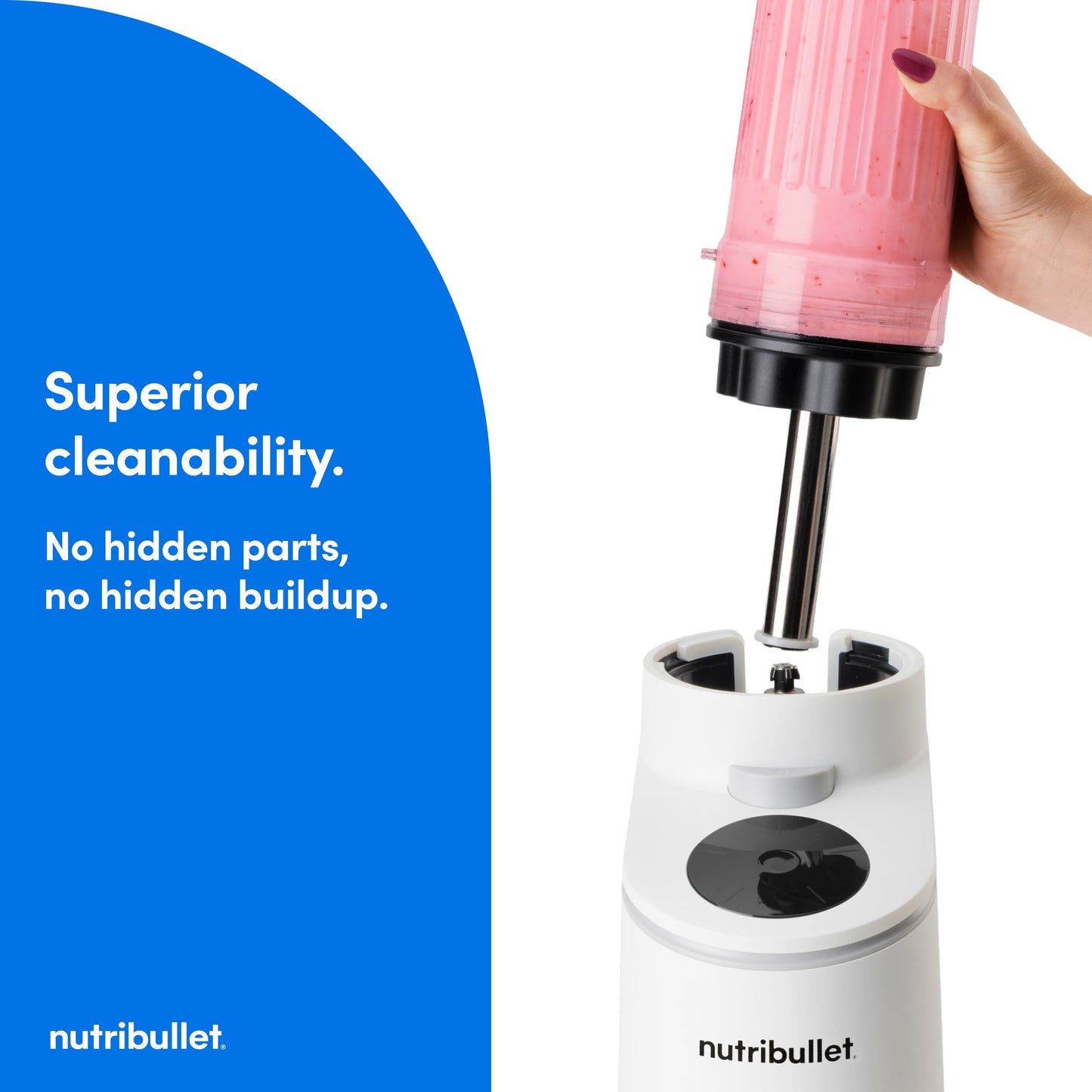 nutribullet Chill Ice Cream Maker, for Gelato, Sorbet, Frozen Yogurt, Smoothie Bowls, Compact Size, (2) Dishwasher Safe 16 oz. Pint Cups with Lids, White, NBD50100AW