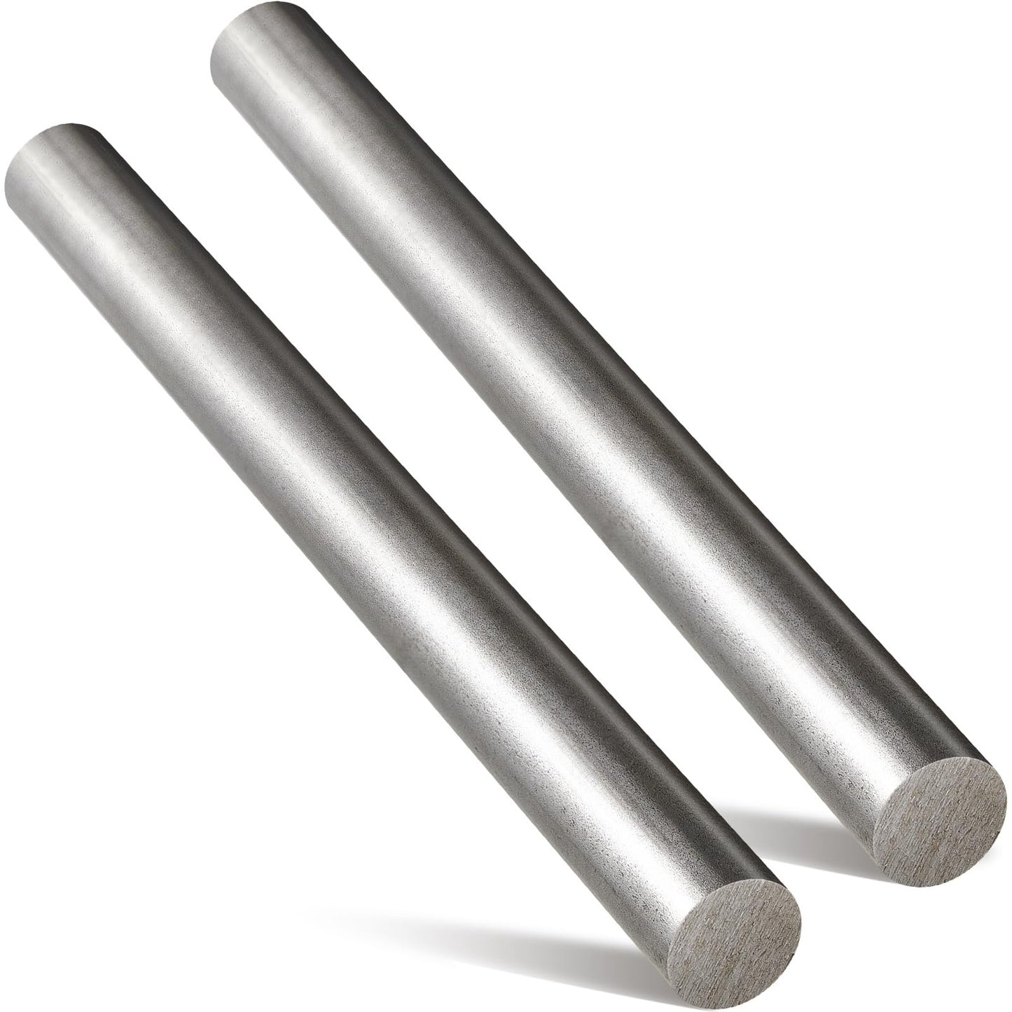 Gisafai 2 Pcs 1018 Carbon Steel Round Rod 1" Diameter, 12" Length Cold Rolled Steel Bar Unpolished Finish Rod for Shaft Gear Drill Lathes Boring Machine Turning Miniature Axle Stock
