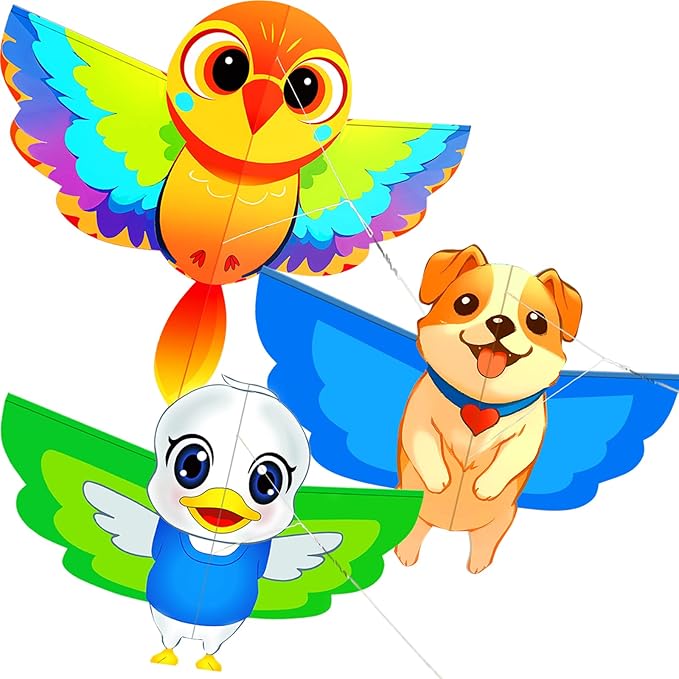 HENGDA KITE Animals Kite for Kids Beginners and Adults Cute Design High Definition Printing Easy to Carry