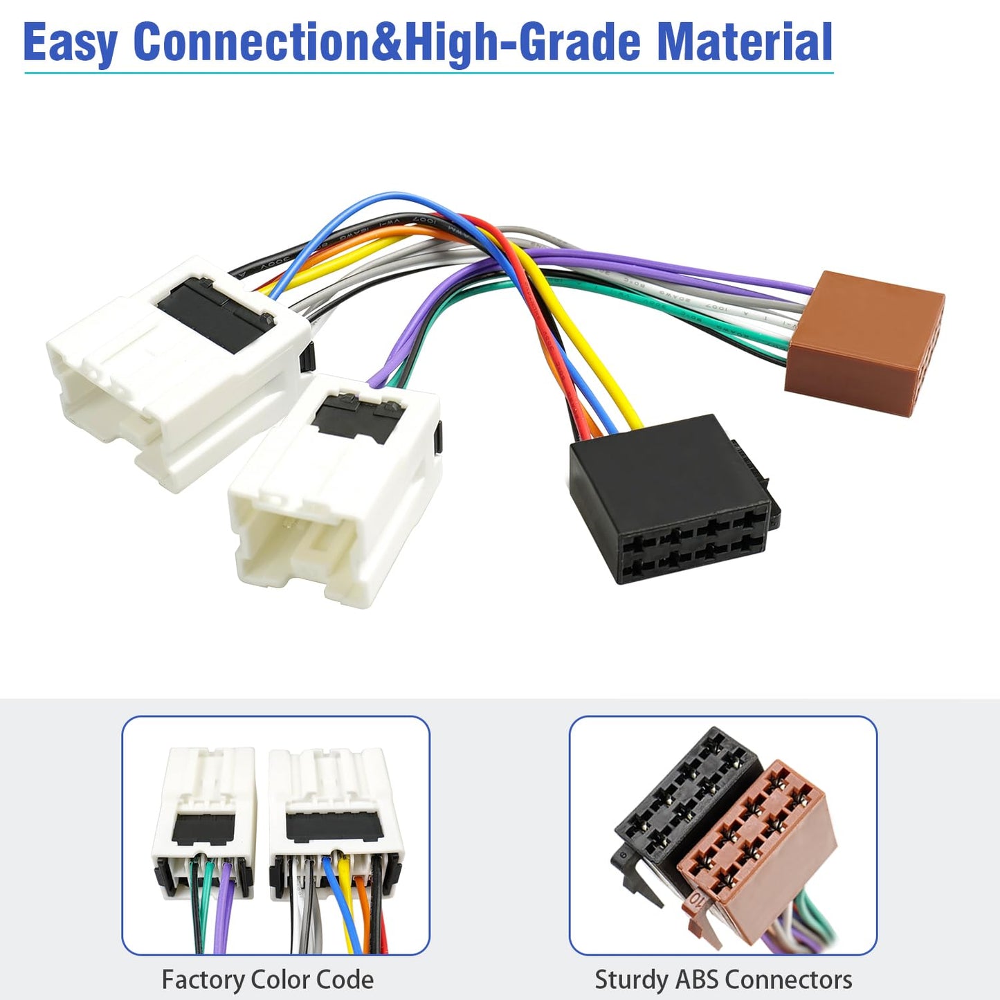 1995-2008,Compatible 1990-2008,10Pin 6Pin ISO Radio Wiring Harness for Nissan Stereo Wire Adapter with Infiniti Radio