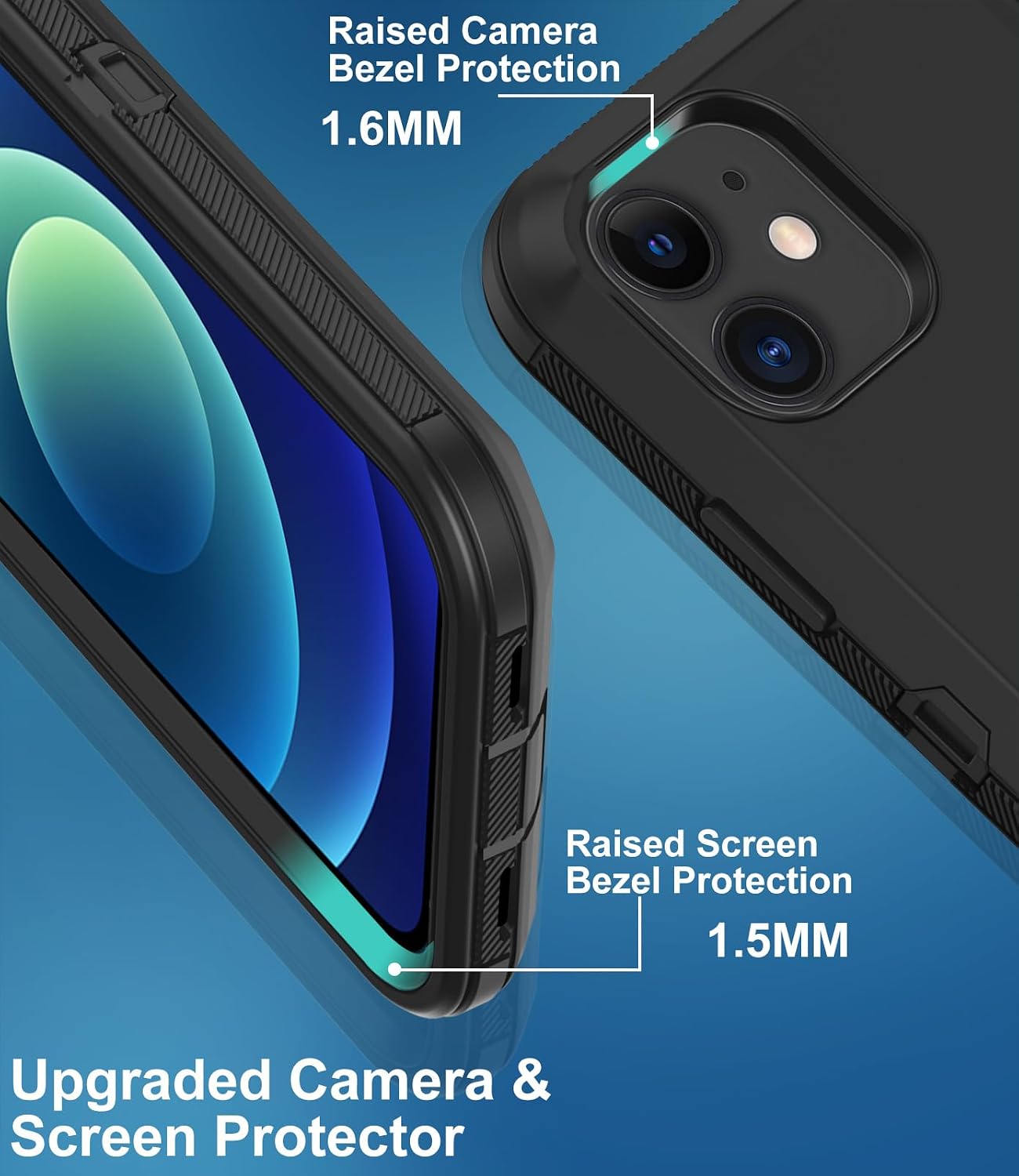 Aimoll-88 12 12 2 12/12 2 for iPhone Case, iPhone Pro Case, with Screen Protector Heavy Duty Drop Protection Shockproof
