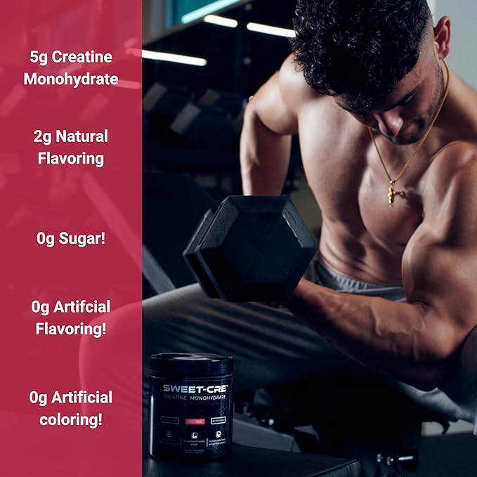 Creatine Monohydrate – 5g Creatine Monohydrate Powder – Advanced Creatine for Women and Men – Bulk Supplements Creatine with Organic Ingredients – Delicious Fruit Punch Flavor – 10oz