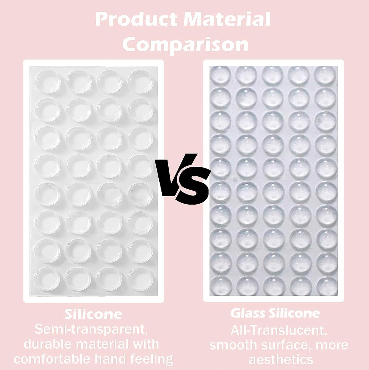 100 Pcs Glass Silicone Nail Art Typing Stickers, Clear Glass Long Nail Keyboard Cover, Reusable Adhesive Protective