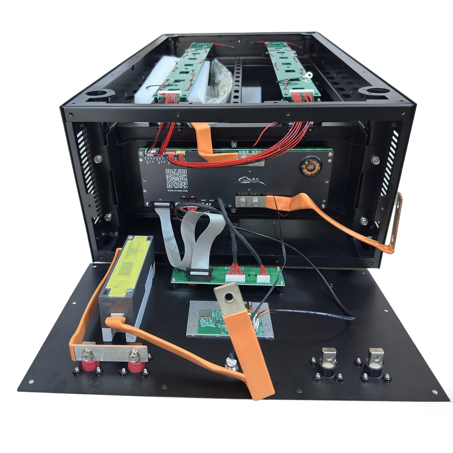 HiXiMi LiFePO4 Battery Box DIY 48V 280Ah 15kwh 51.2V 314Ah 330Ah Lithium Iron Pack Metal case,with 200A JK BMS and Other Accessories,for Off Grid,Backup Power,Home Storage(Batteries not Included)
