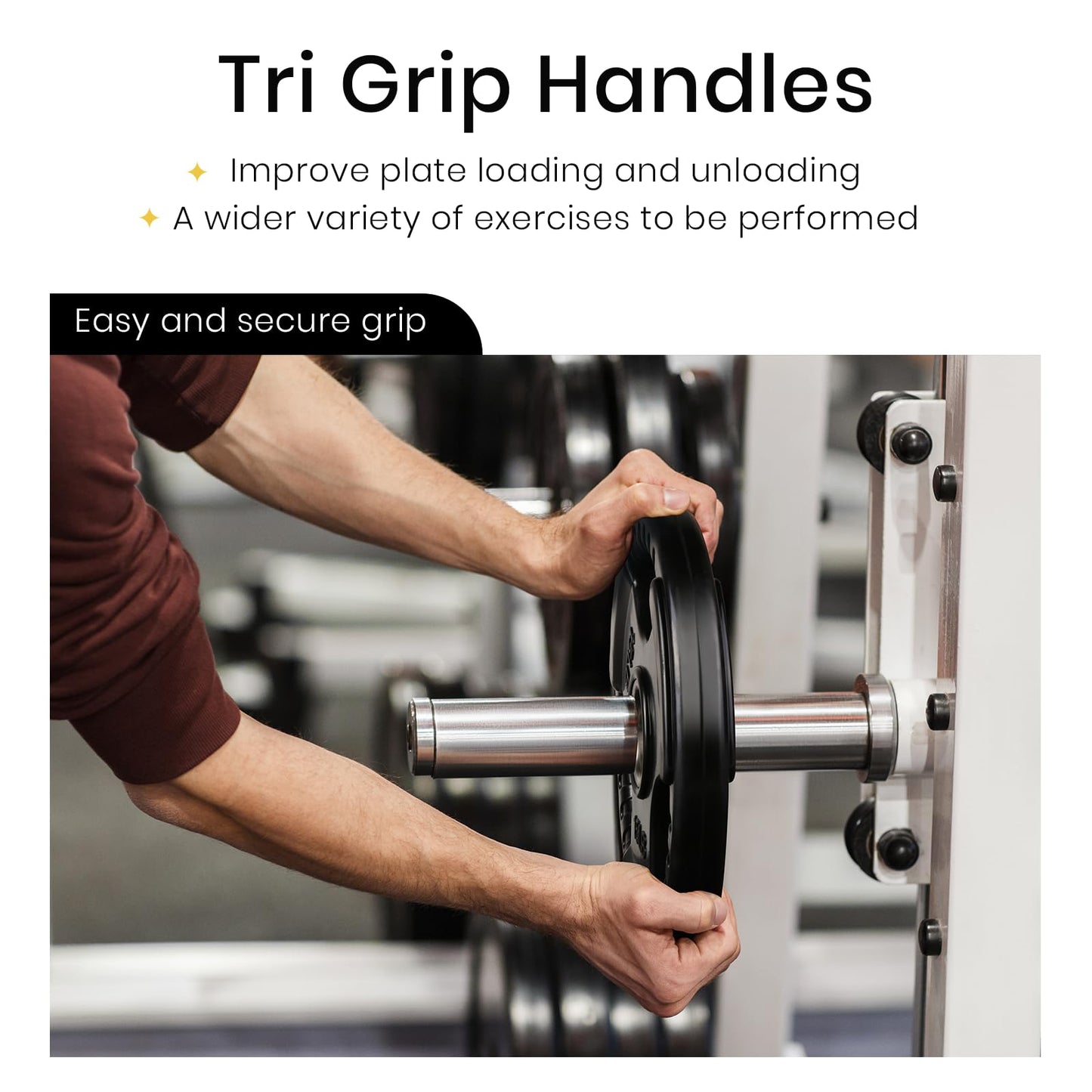 LIONSCOOL 2-Inch Rubber Coated Olympic Grip Plate in Pairs or Single for Strength Training, Weightlifting and Bodybuilding, 2.5-45LBS, One Year Warranty (2.5LB PAIR)