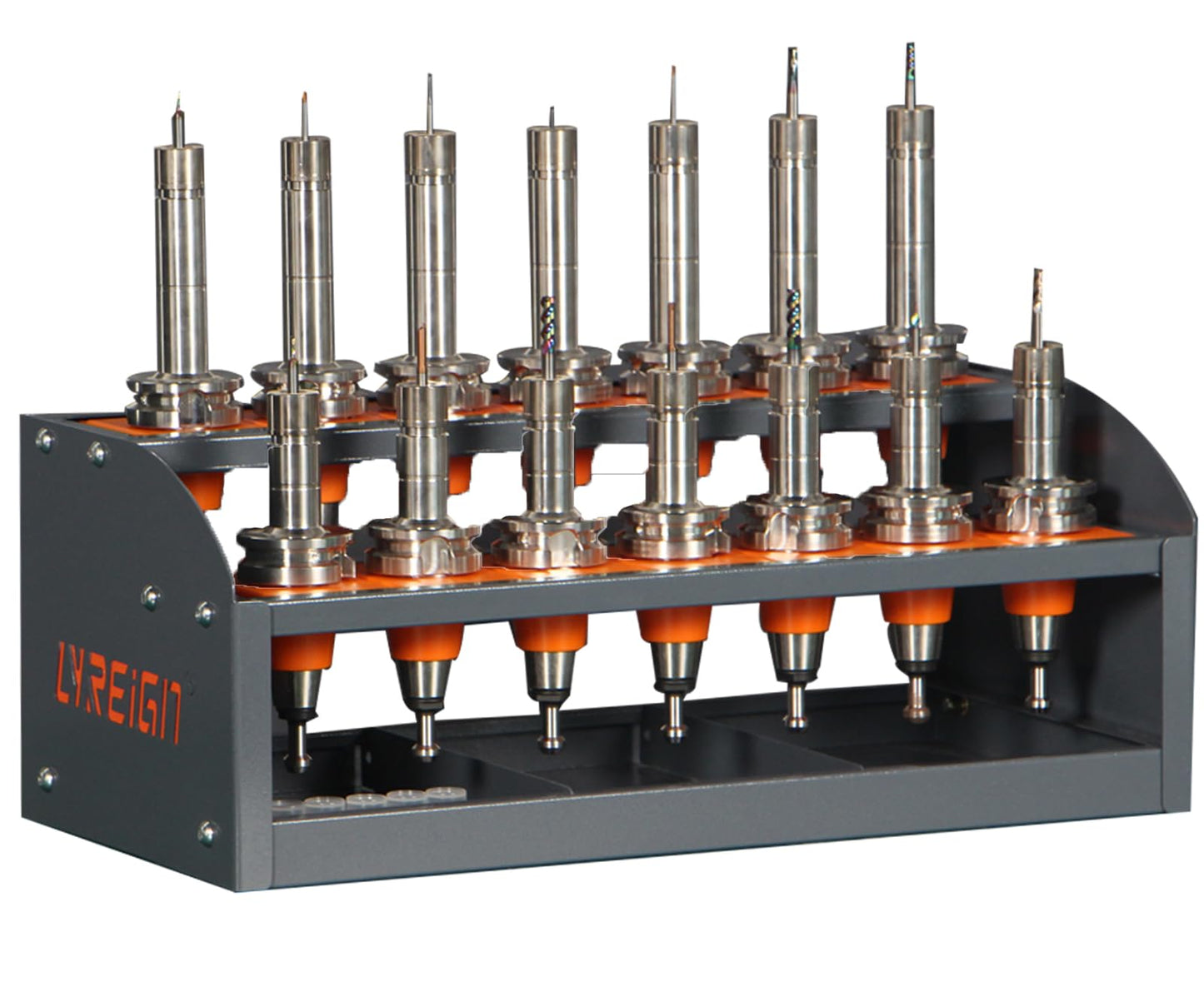 CAT 30 Tool Cart CNC, CNC Tool Holder on Desktop Randomly Placed, CNC Tool Carts Small, CNC Tool Cabinet, Easy and Convenient CNC Tool Storage CNC Tools Cart(CAT30-20CAP)…