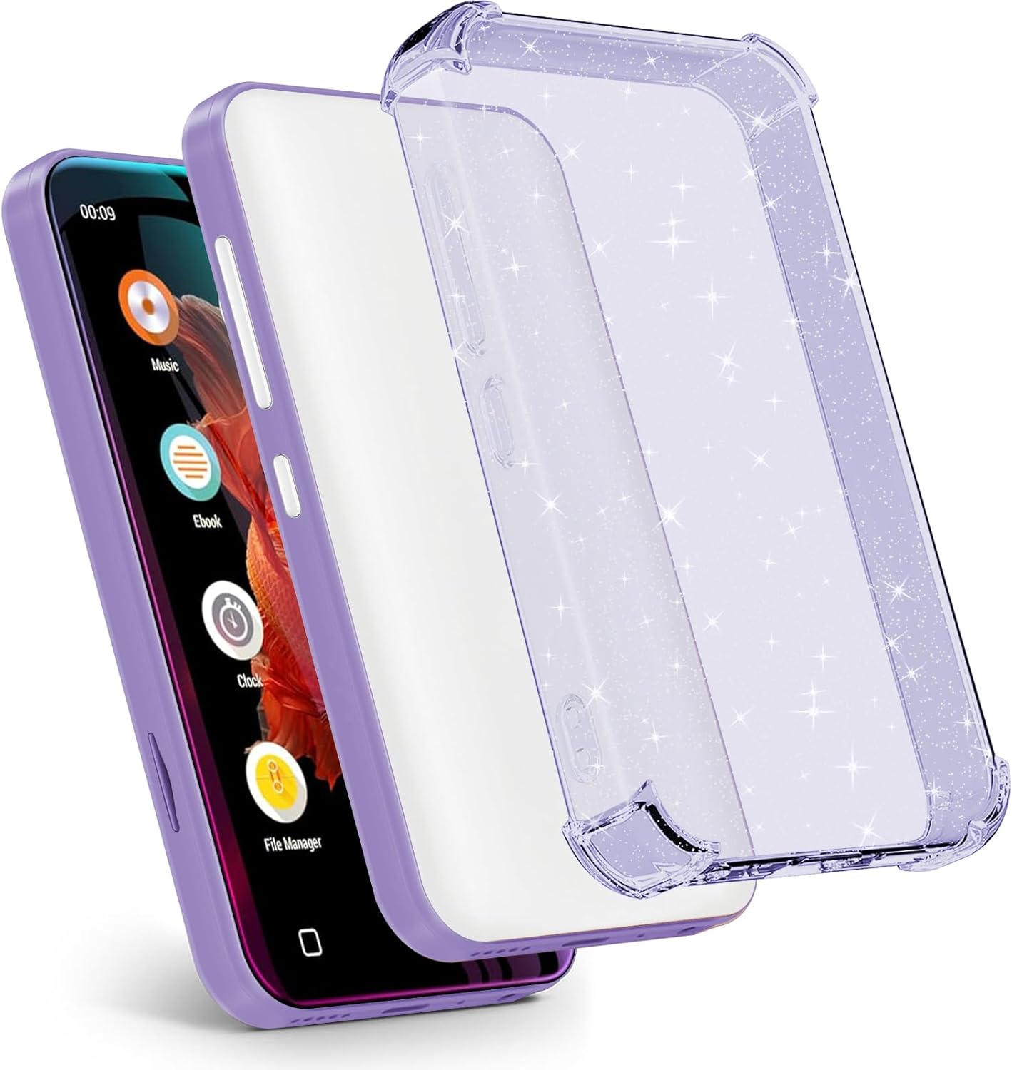 Aippdo G1 G3 Mp3 Mp3 4.0 inch Case for innioasis Player,TPU Clear Case for Player Anti-Scratch Shock Absorption Cover