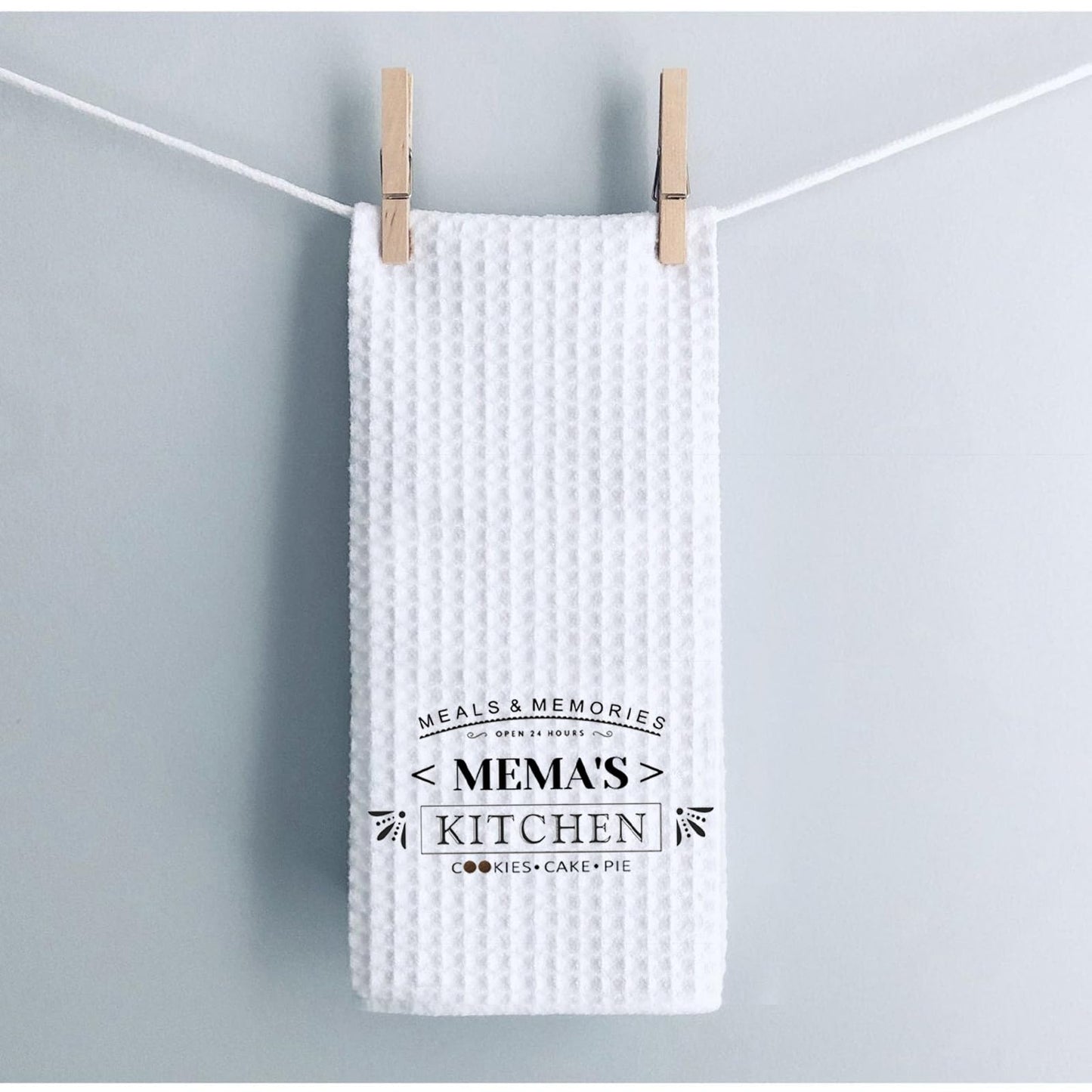 WCGXKO Mema Kitchen Towel - Dish Towel for Mema Birthday Gift (24 Hours)