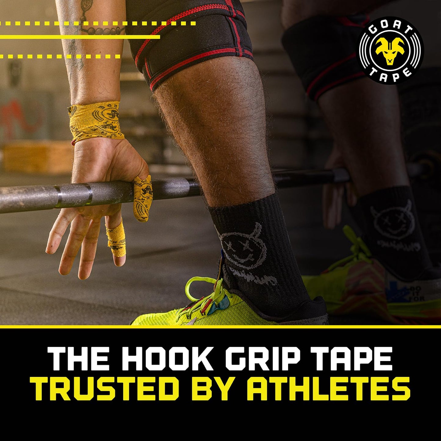 Goat Tape Super Stretchy Thumb Tape - Weightlifting Hook Grip Tape & WOD Tape for Cross Training, Gym Workout Tape, Athletic Finger Wrap - Flexes with Every Move - 15 Feet per Roll (Pink 2-Pack)